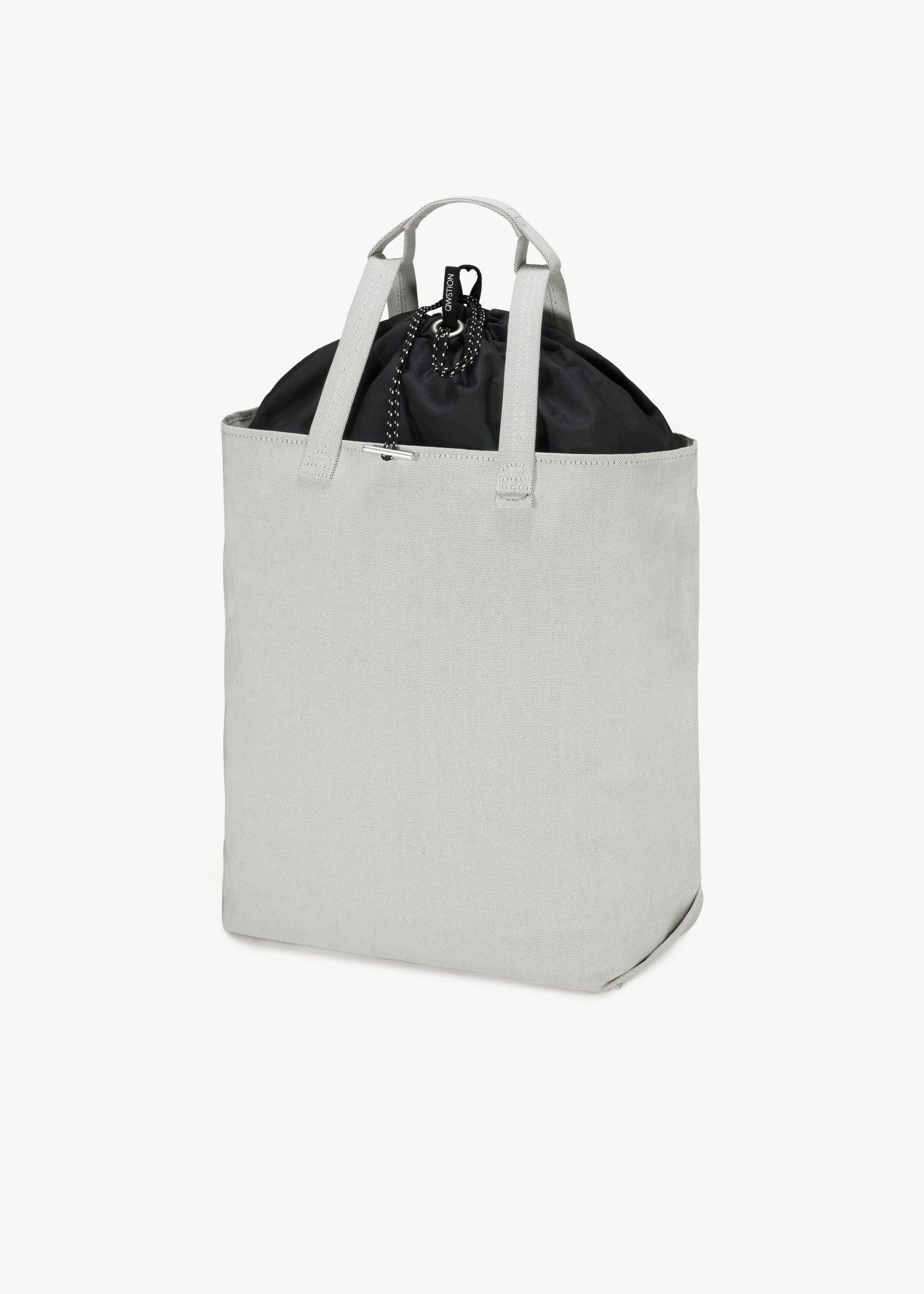 Bananatex Tote Bag Large – Gravel / Raven - QWSTION
