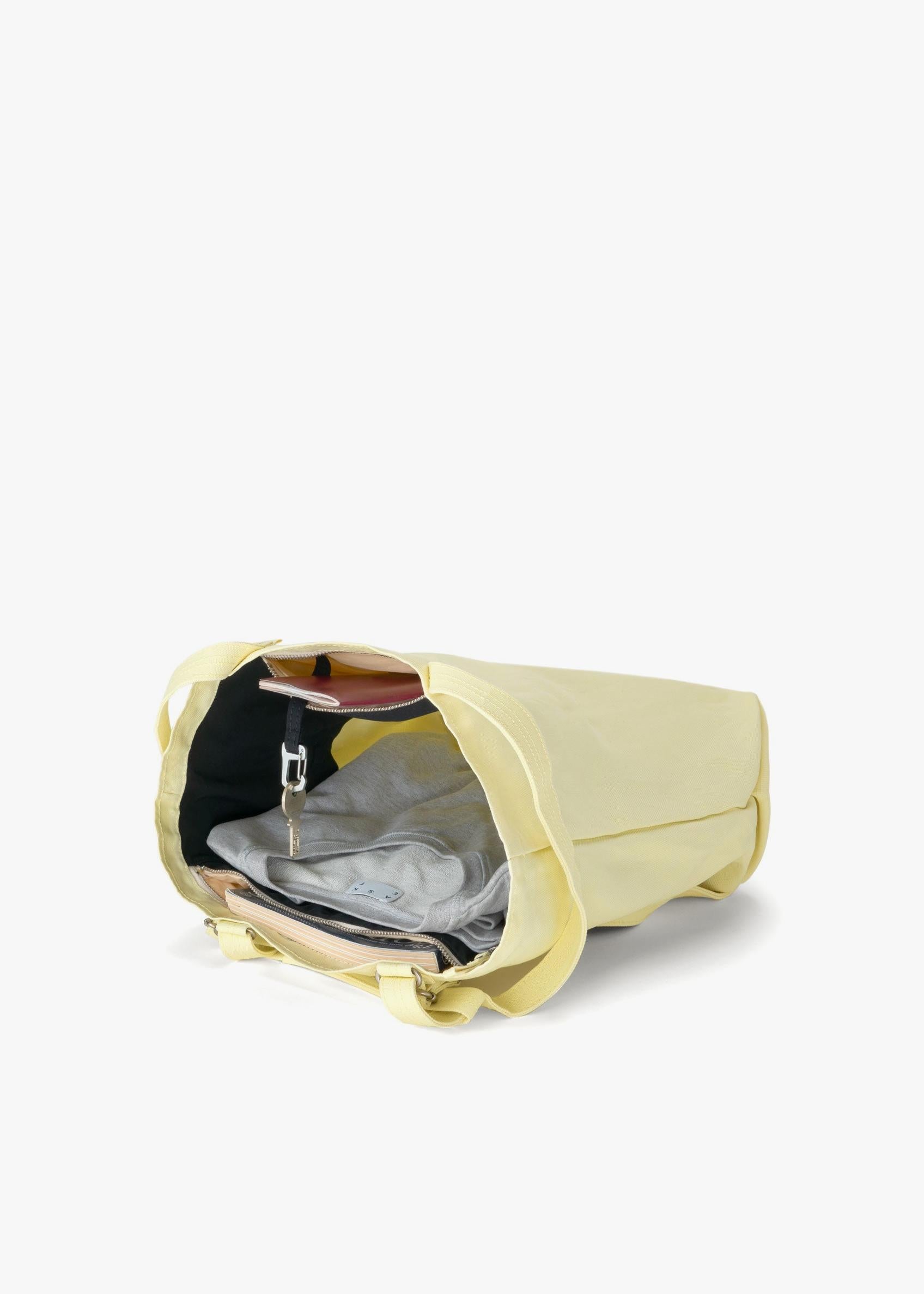 Bananatex Tote Bag Medium – Pale Yellow / Raven - QWSTION