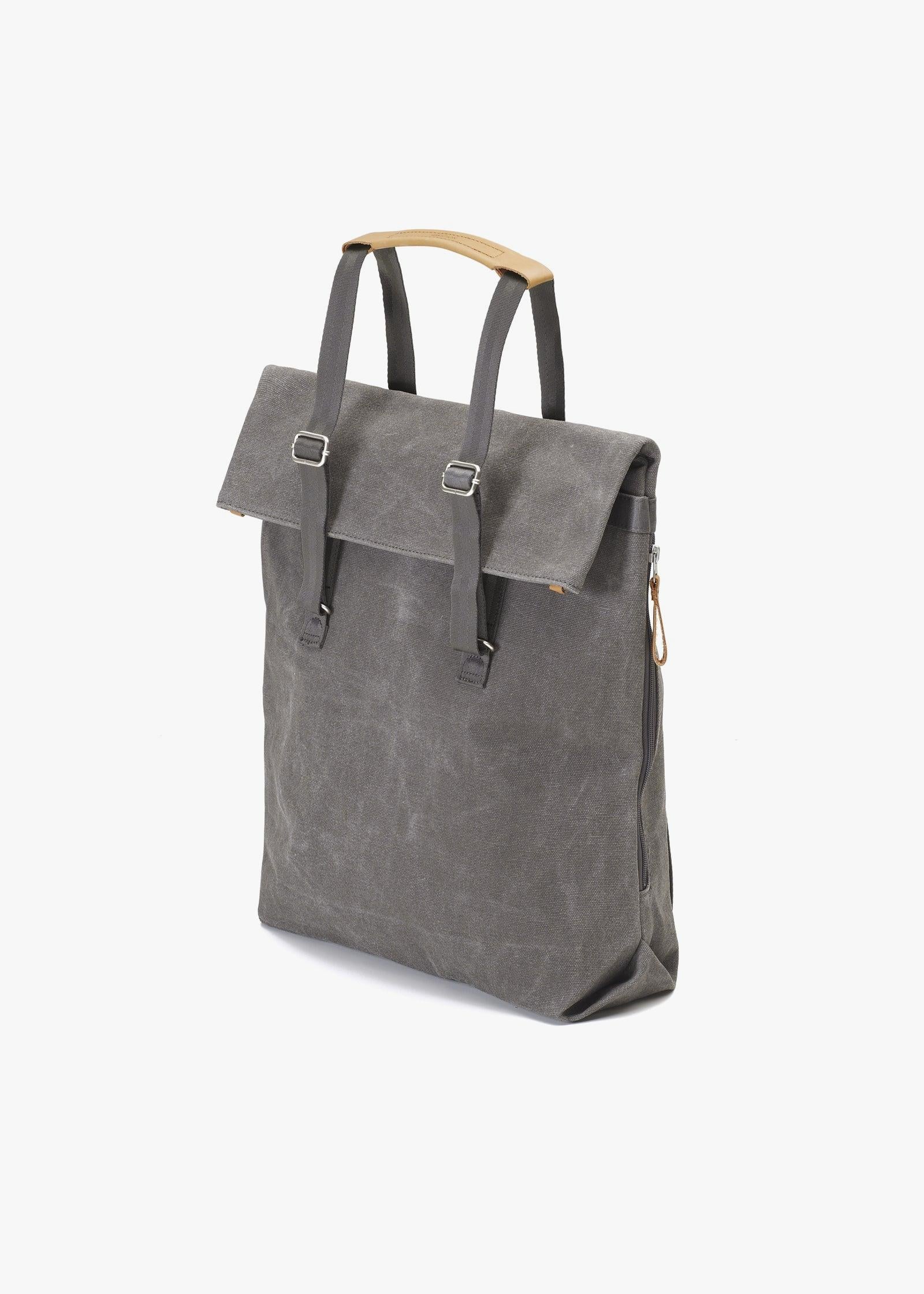 Day Tote – Organic Washed Grey - QWSTION
