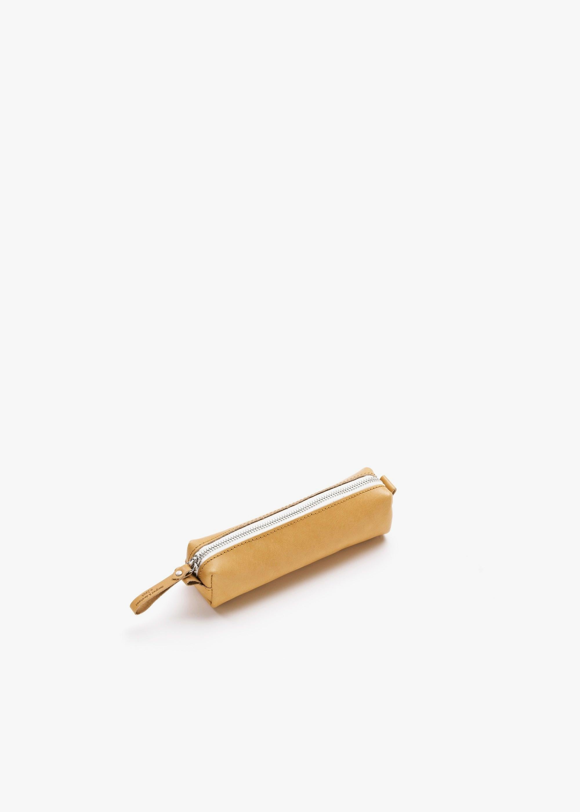 Pencil Pouch – Raw Blend Natural Leather - QWSTION