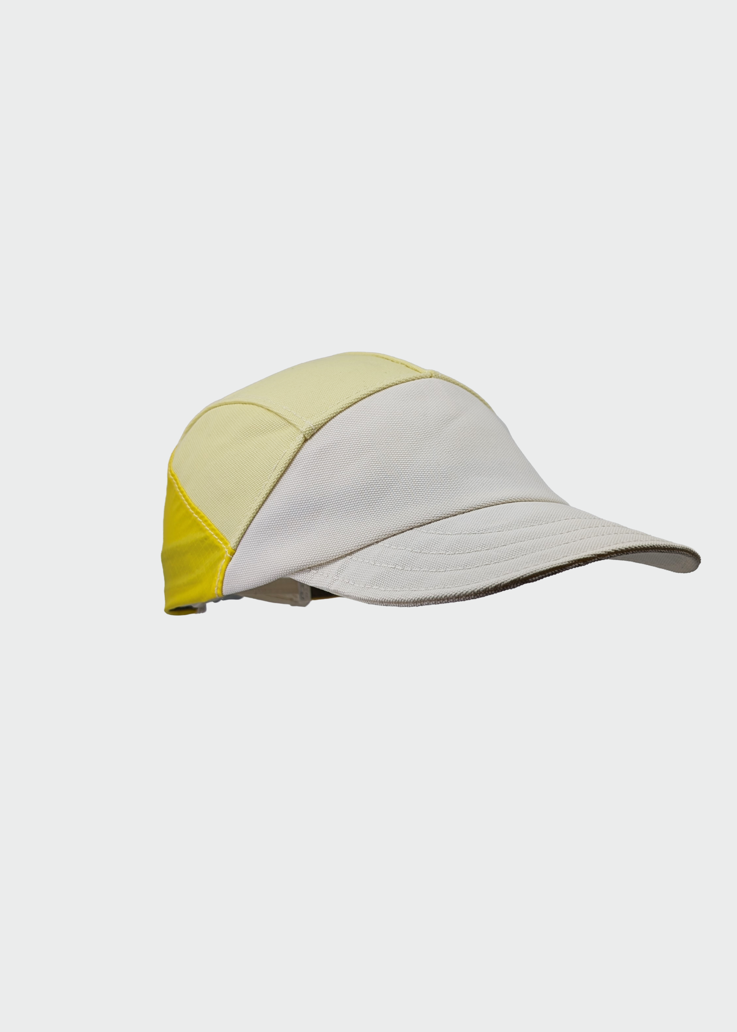 QWSTION + Akla Cap No 17 (UNIQUE PIECE) Natural White/Pale Yellow/Lemon onesize