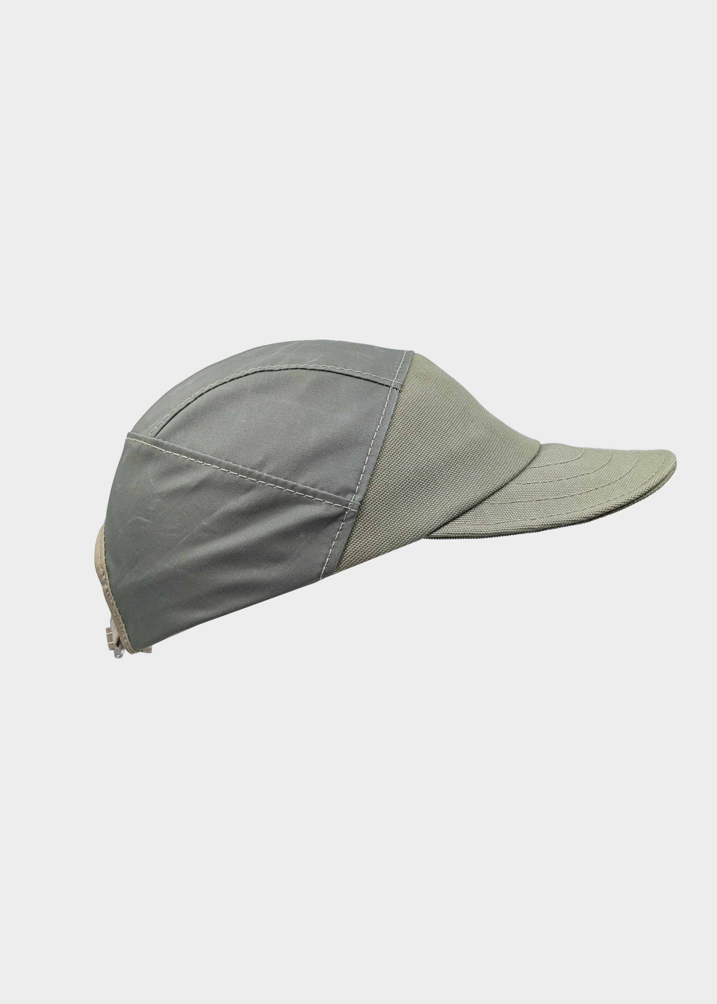 QWSTION + Akla Cap No 20 (UNIQUE PIECE) Sage/Waxed Agave onesize