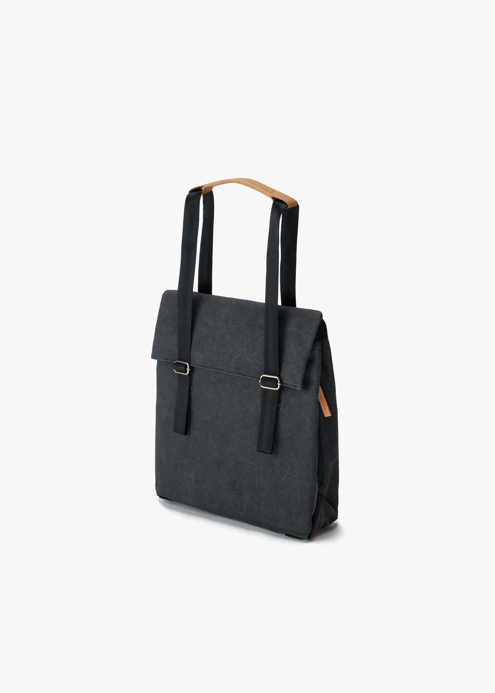 Small Tote – Organic Washed Black - QWSTION