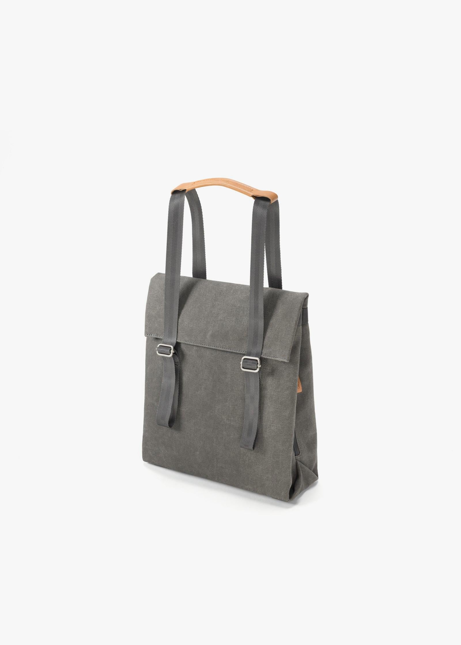 Small Tote – Organic Washed Grey - QWSTION