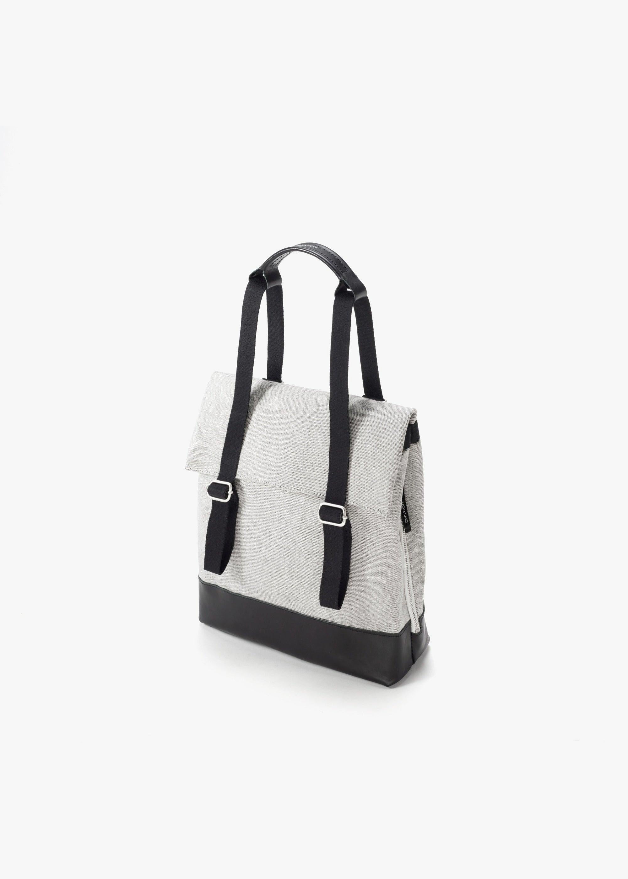 Small Tote – Raw Blend Leather Canvas - QWSTION