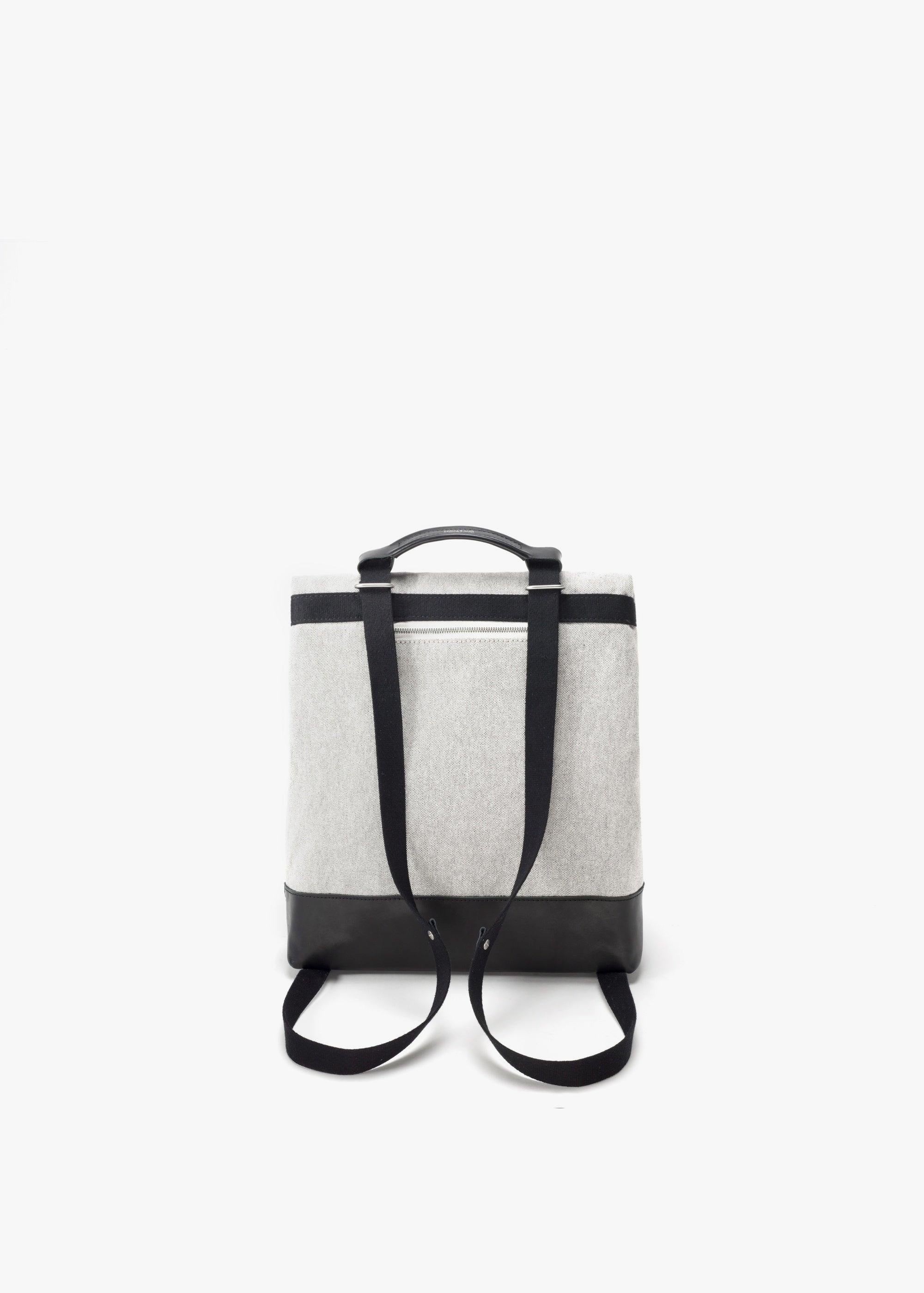 Small Tote – Raw Blend Leather Canvas - QWSTION