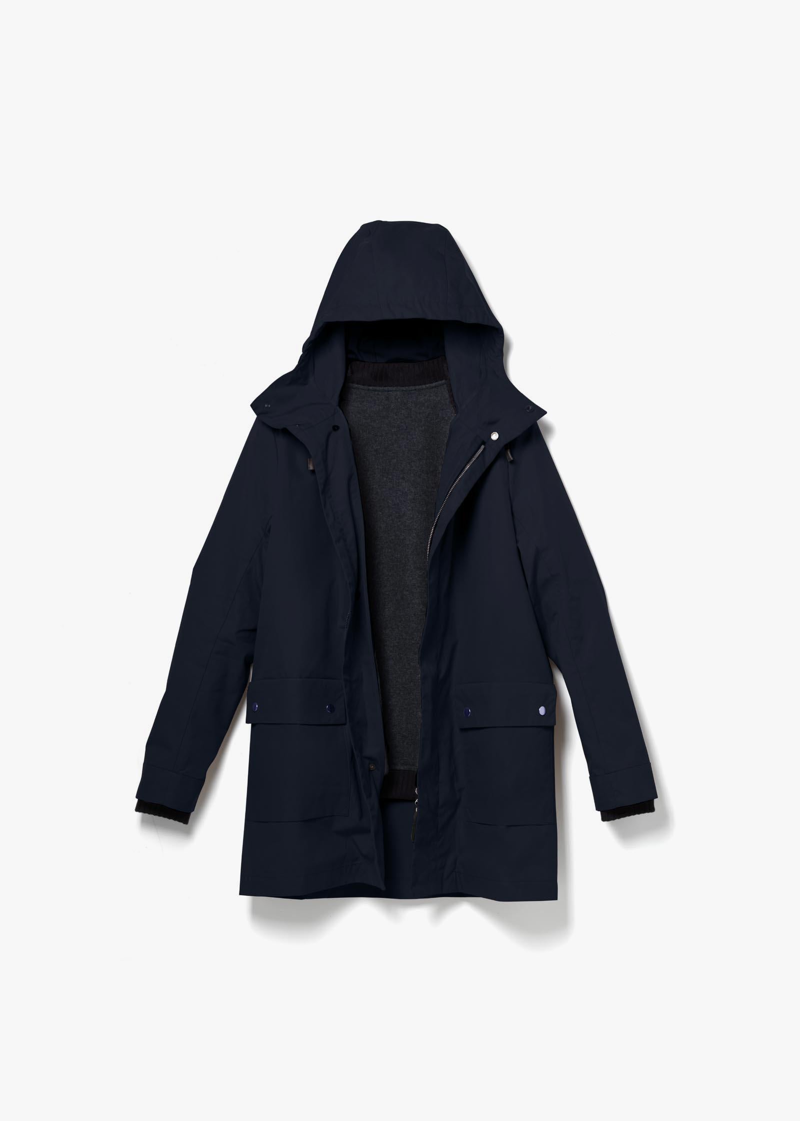 All Weather Coat – Organic Navy XL