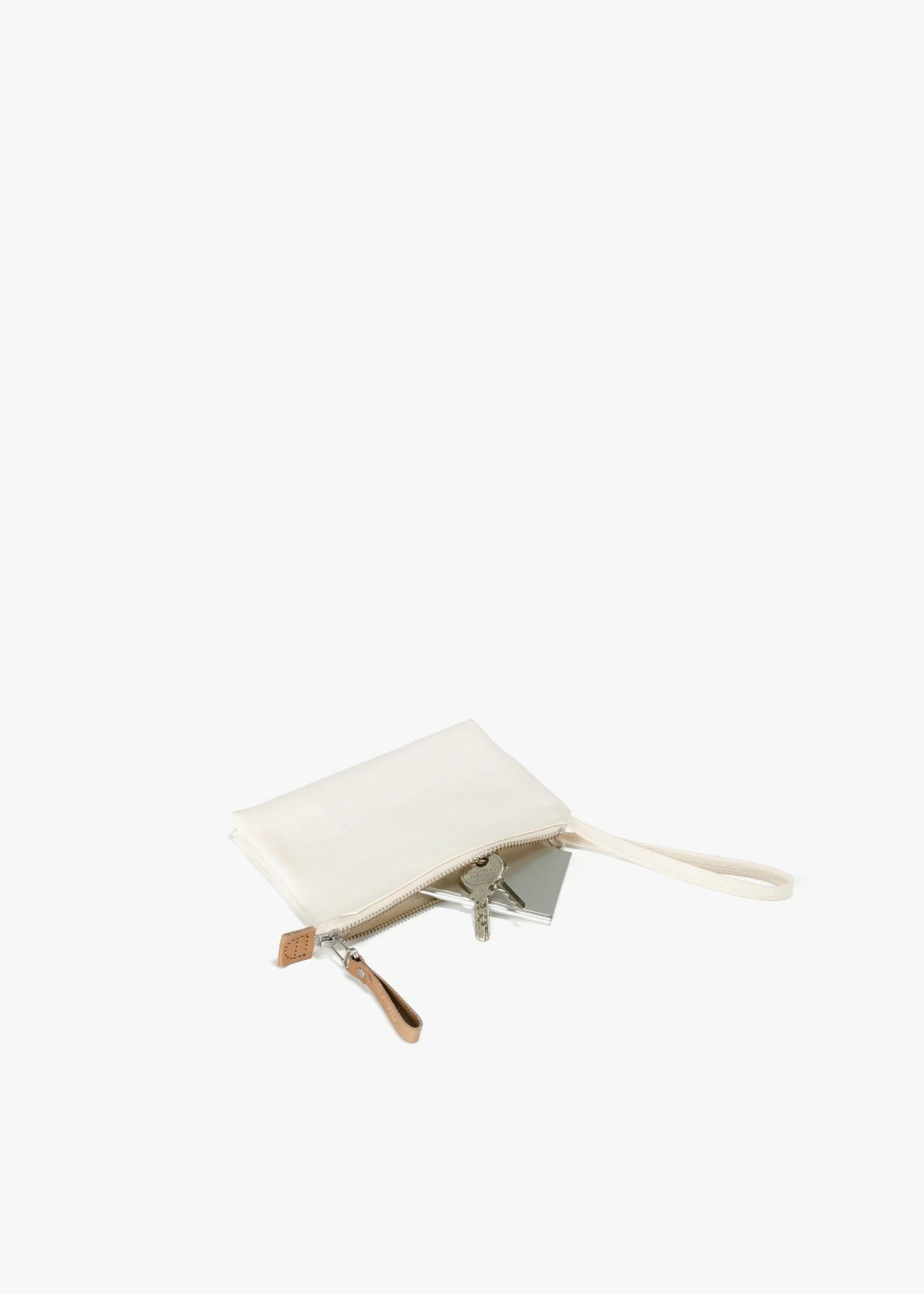 Bananatex Zip Pouch Small – Natural White - QWSTION