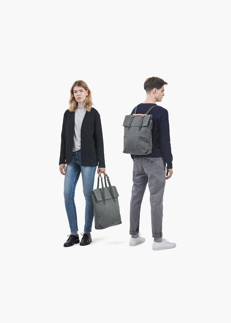 Day Tote – Organic Washed Grey - QWSTION