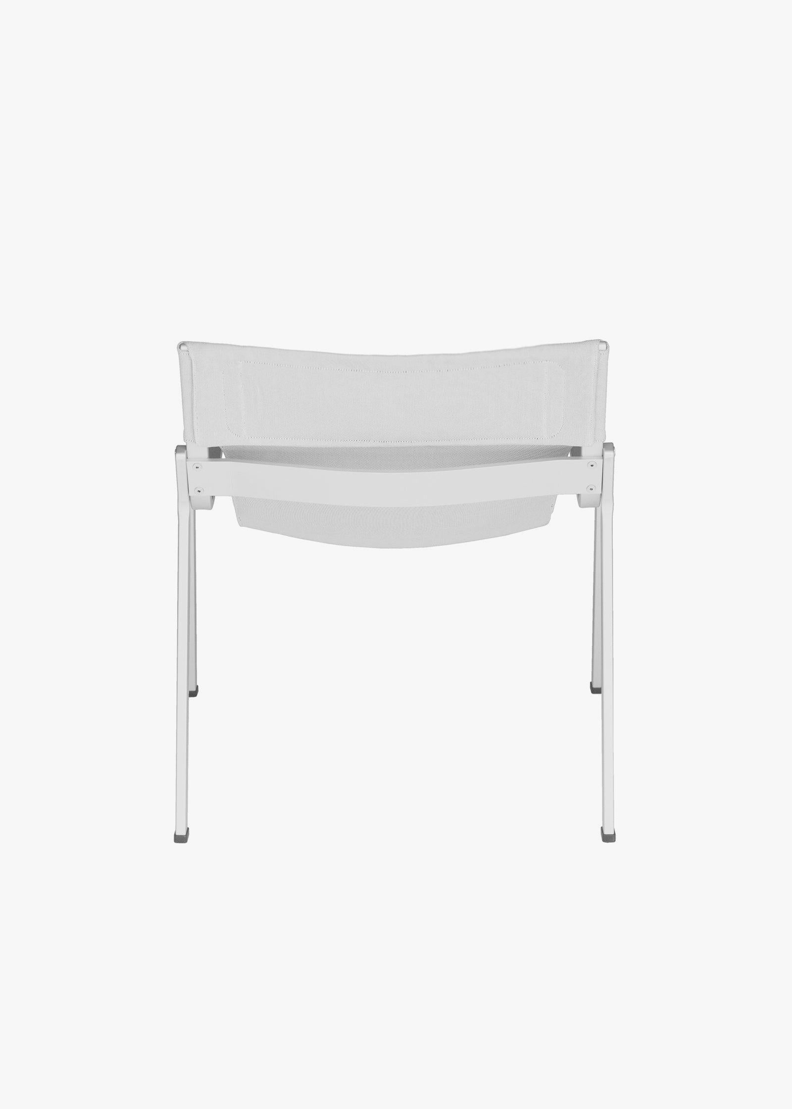 Ensō Lounge Chair – Anodized natural aluminum / Gravel Bananatex - QWSTION