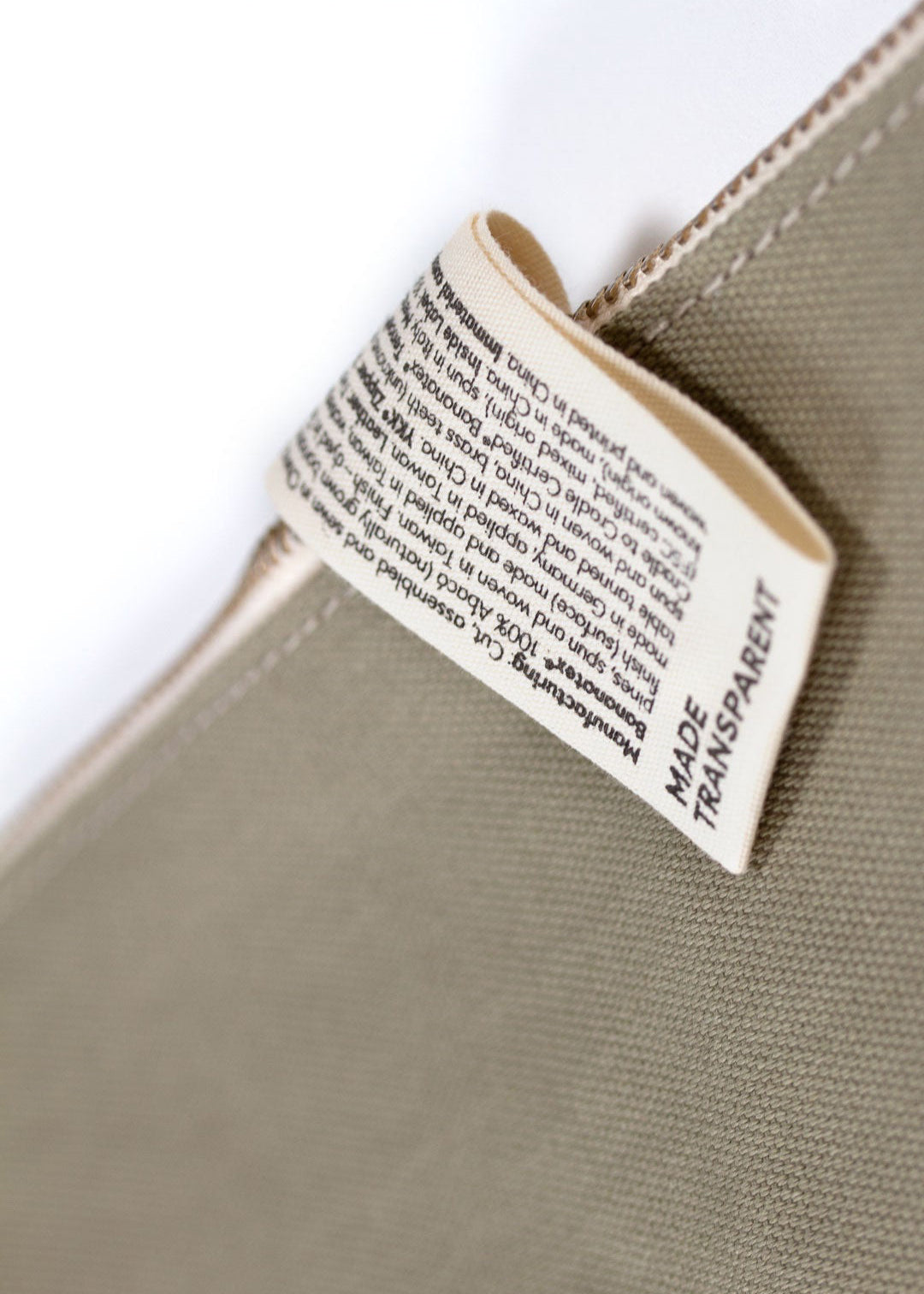 Bananatex Zip Pouch Large – Limestone - QWSTION