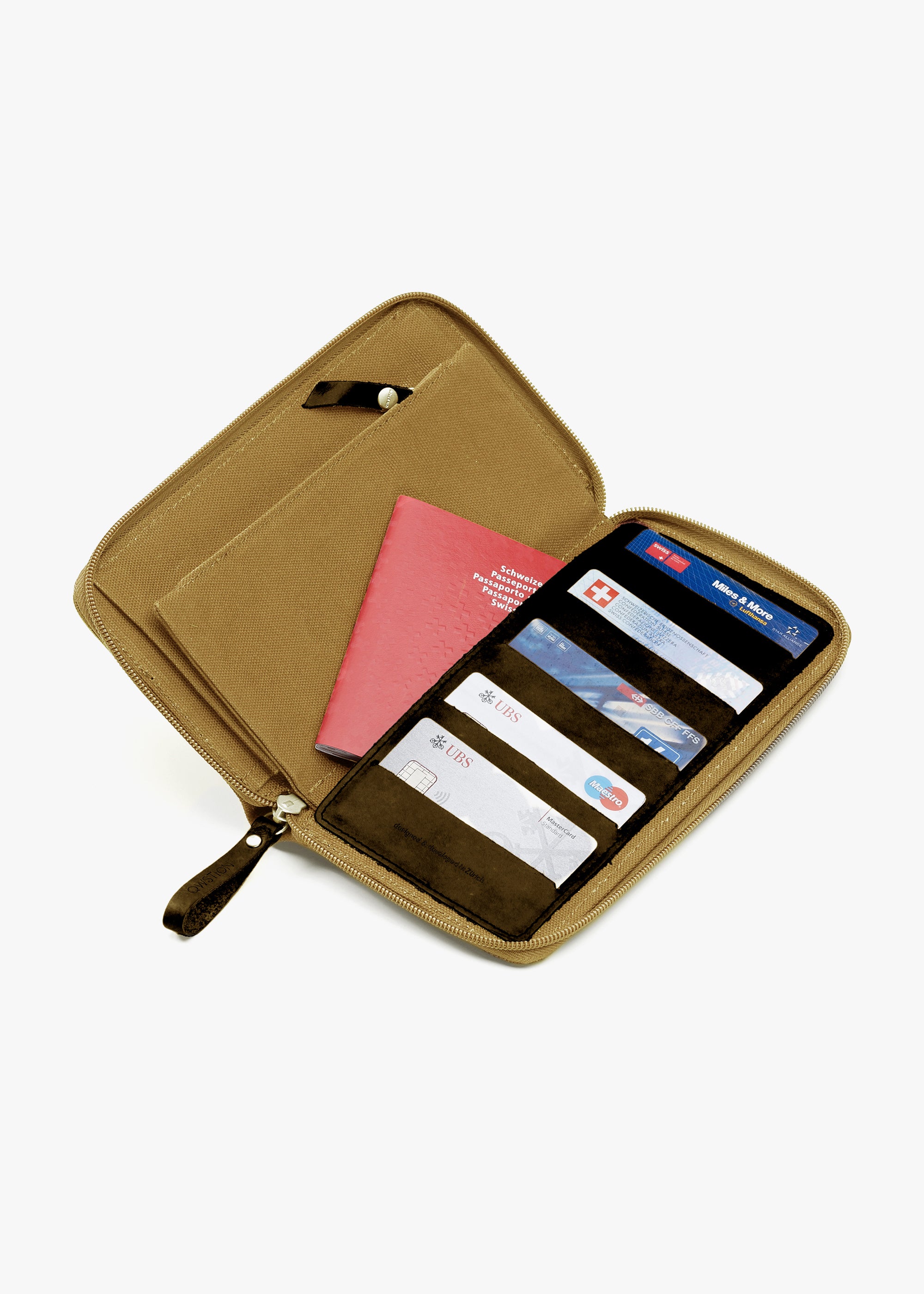 Travel Wallet (B Quality) – Organic Camel - QWSTION