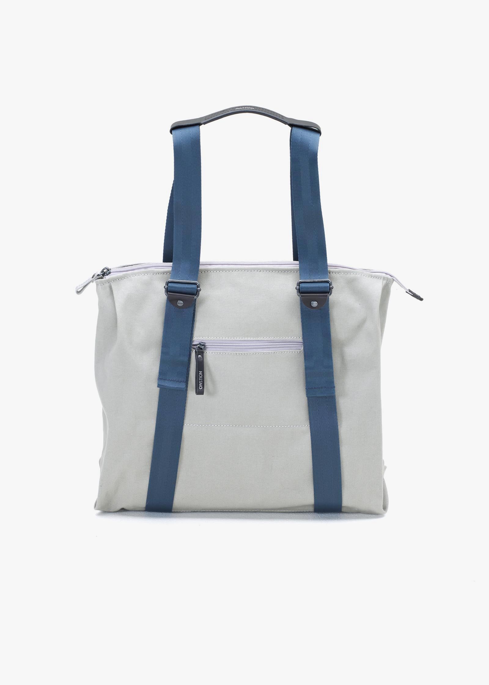 Simple Ziptote – Organic Light Grey - QWSTION