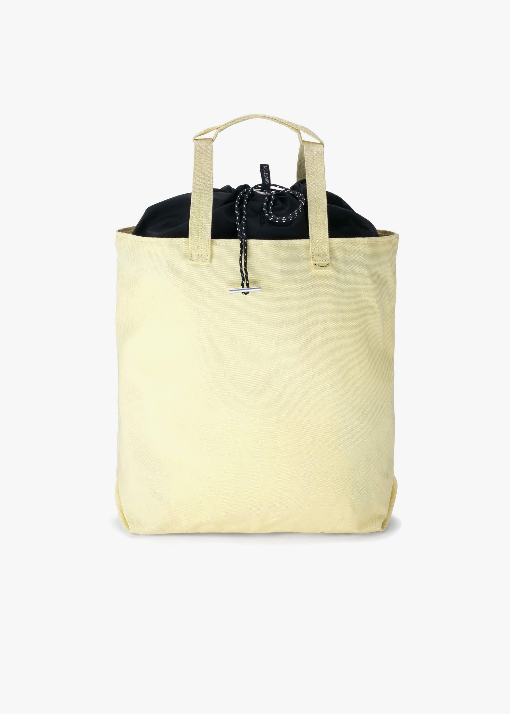 Bananatex Tote Bag Large – Pale Yellow / Raven - QWSTION