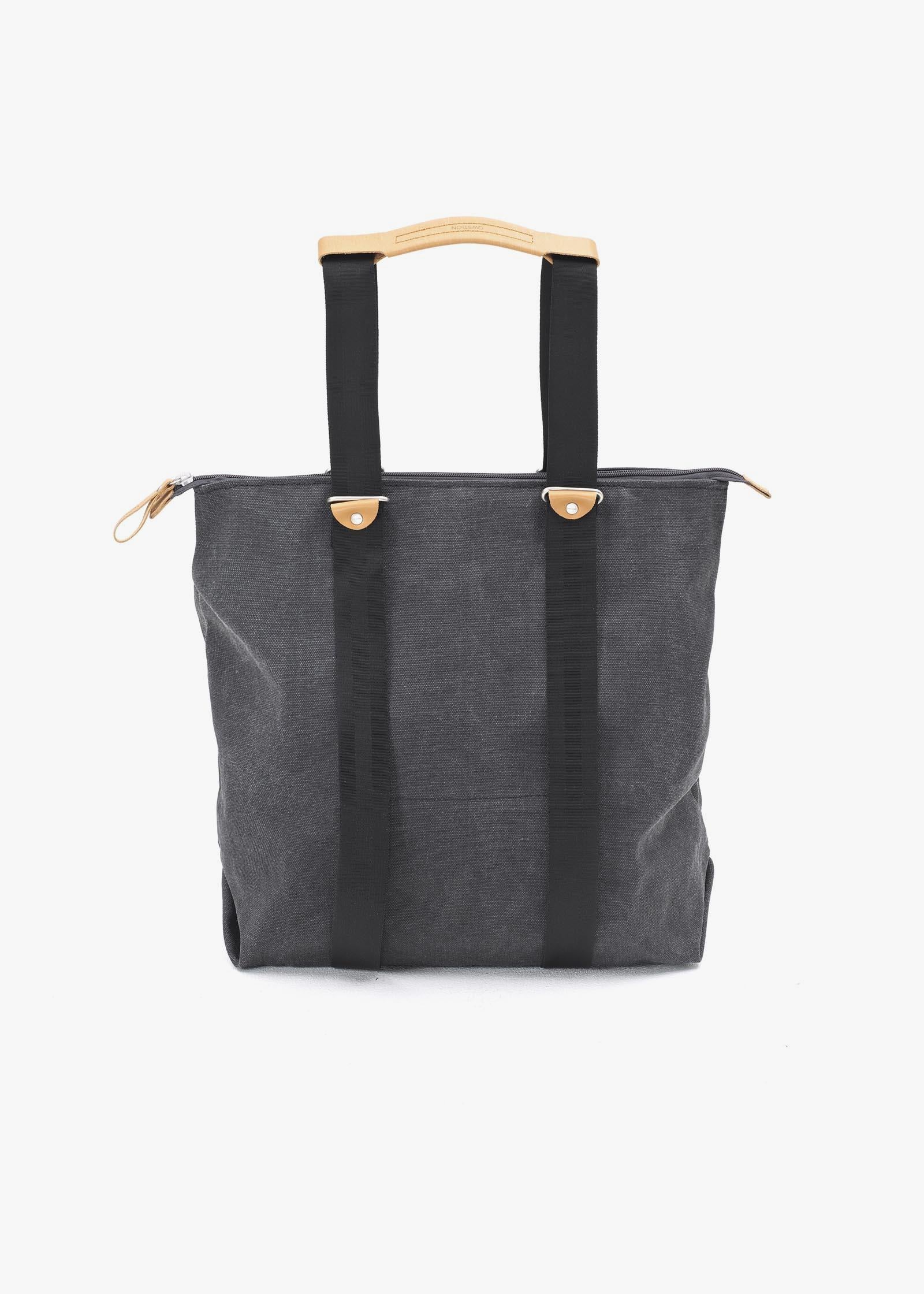 Simple Zipshopper – Washed Black - QWSTION