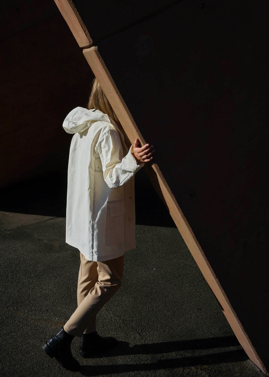 BANANATEX® All Weather Coat – Natural White M - QWSTION