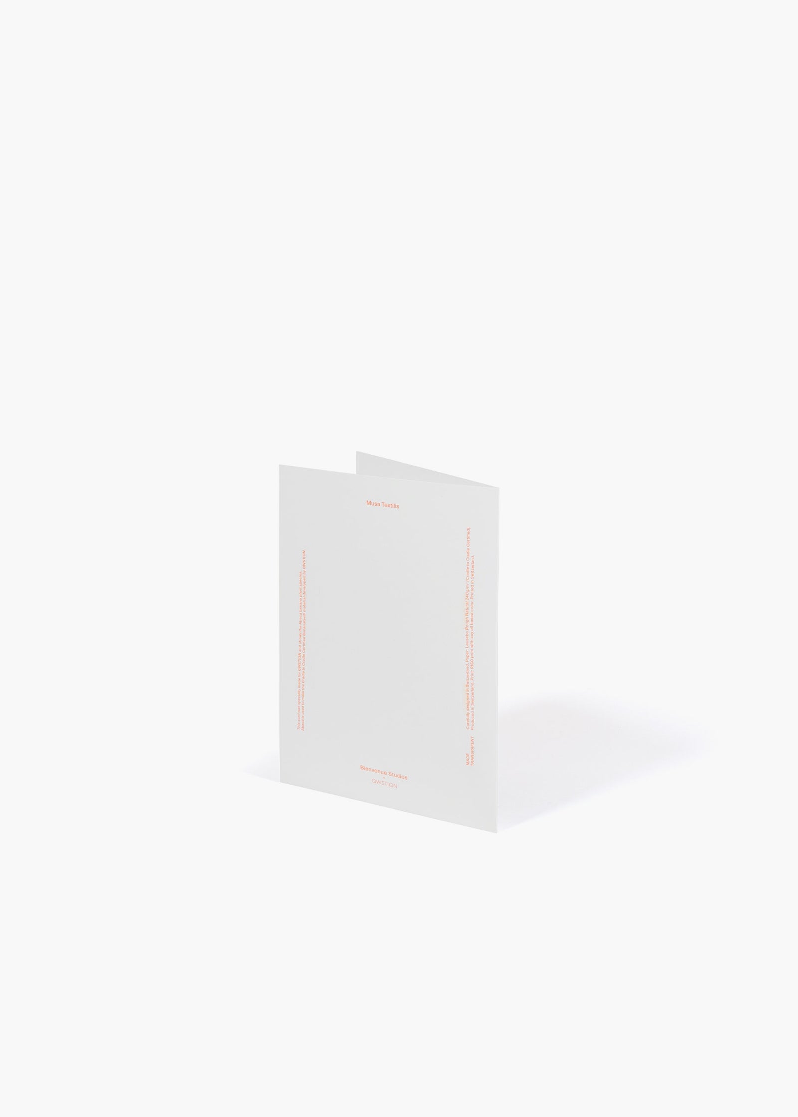 QWSTION + Bienvenue Studios Card Musa Textilis – Leaves - QWSTION