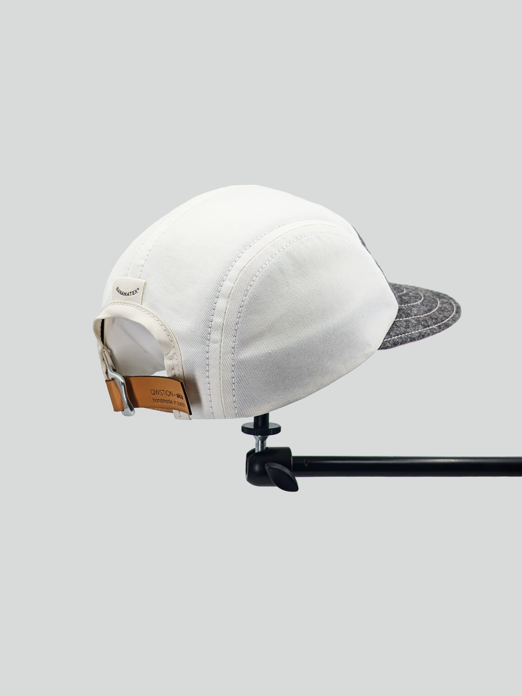 QWSTION + Akla Cap No 08 (UNIQUE PIECE) Wool/White M/L - QWSTION