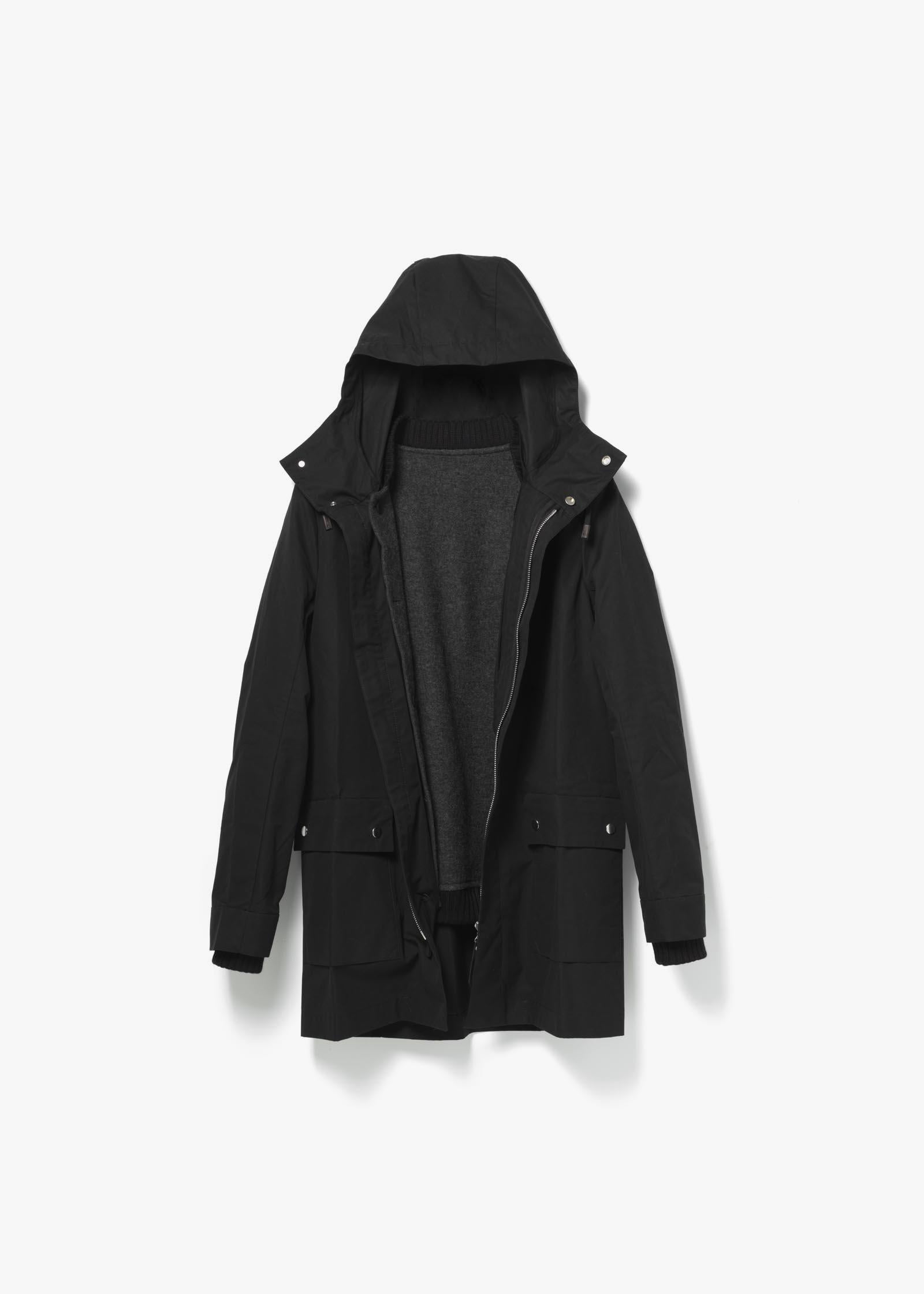 All Weather Coat – Organic Black XL - QWSTION