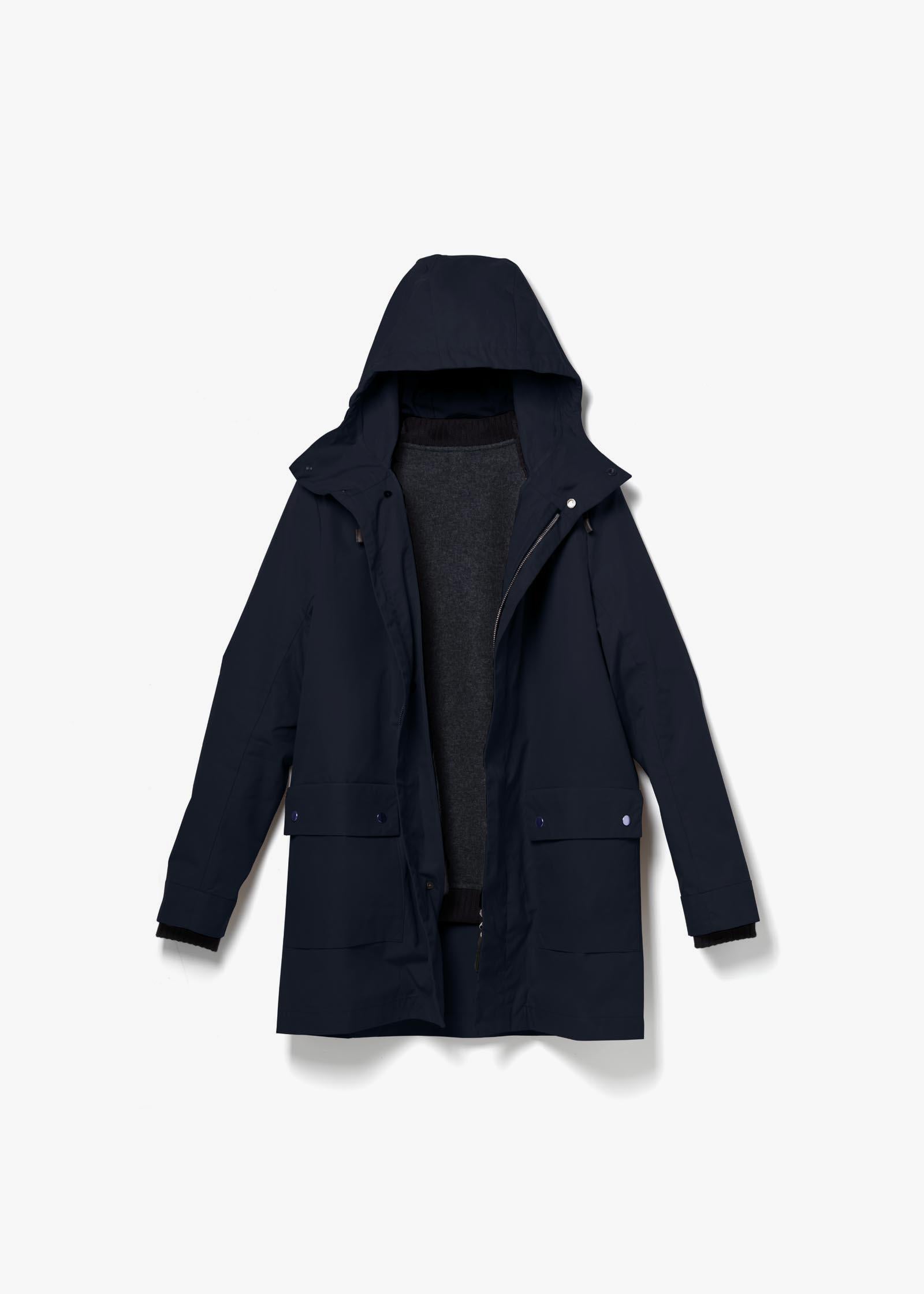 All Weather Coat – Organic Navy XL - QWSTION