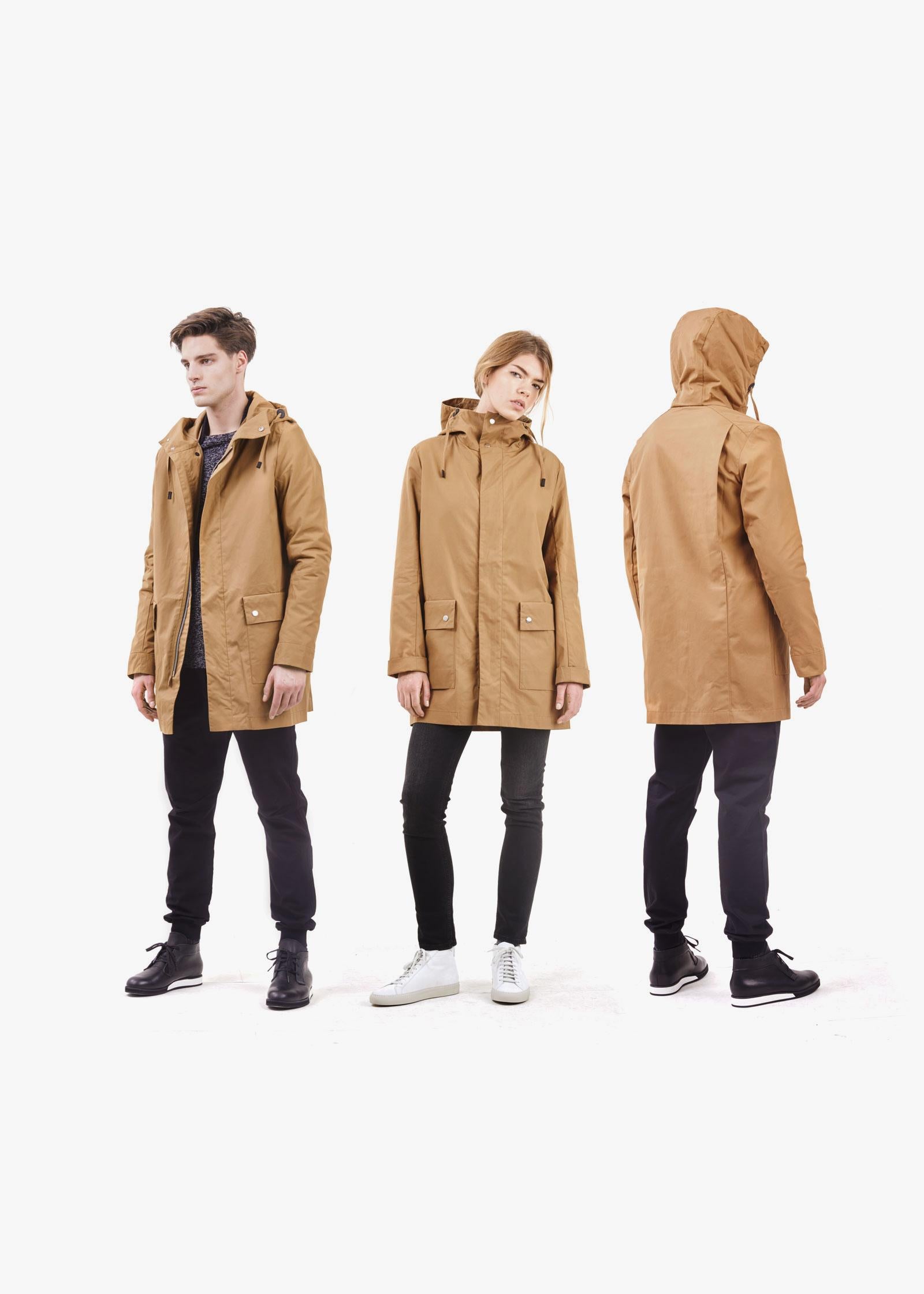 All Weather Coat – Organic Sand XL - QWSTION