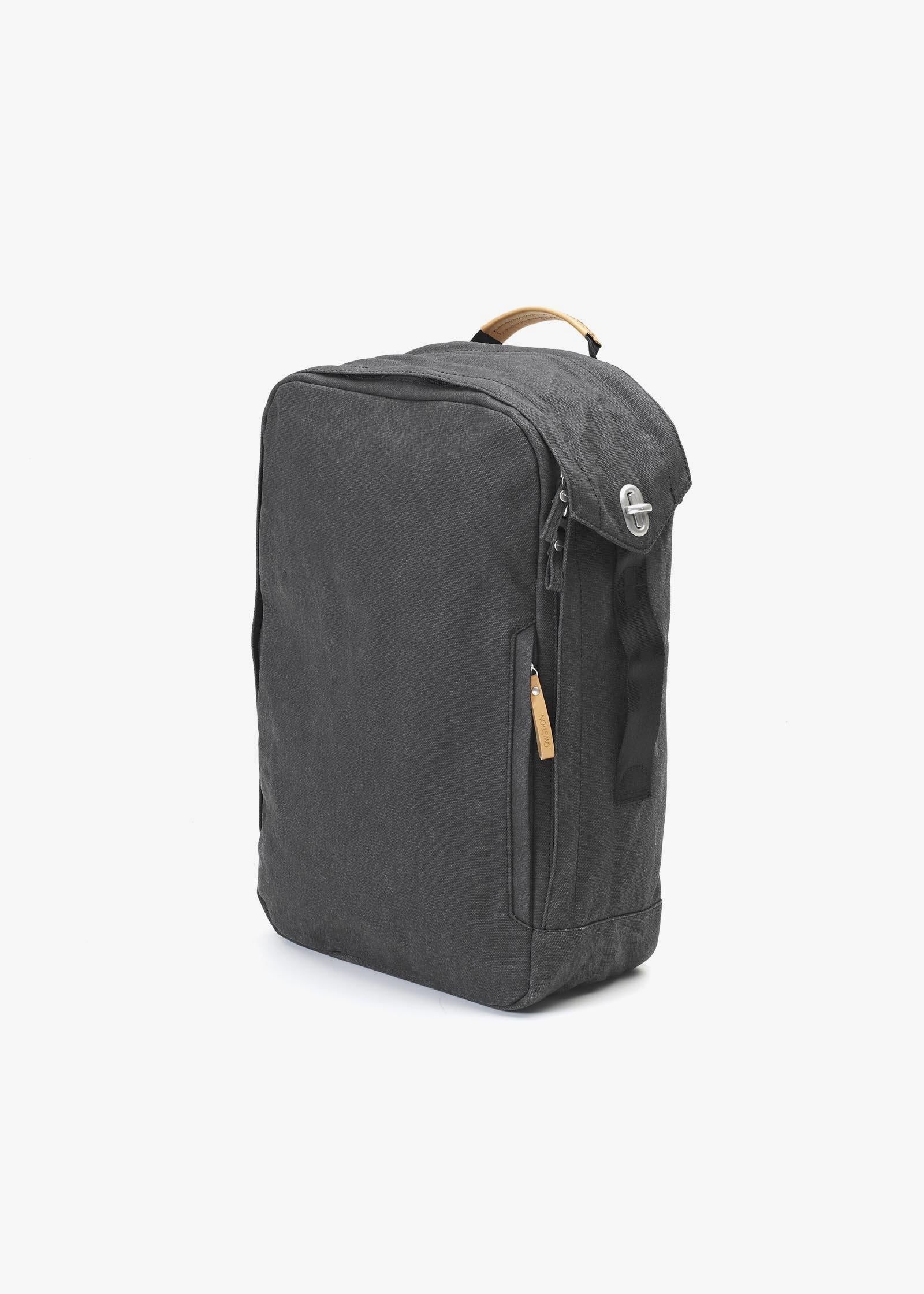 Backpack – Organic Washed Black - QWSTION