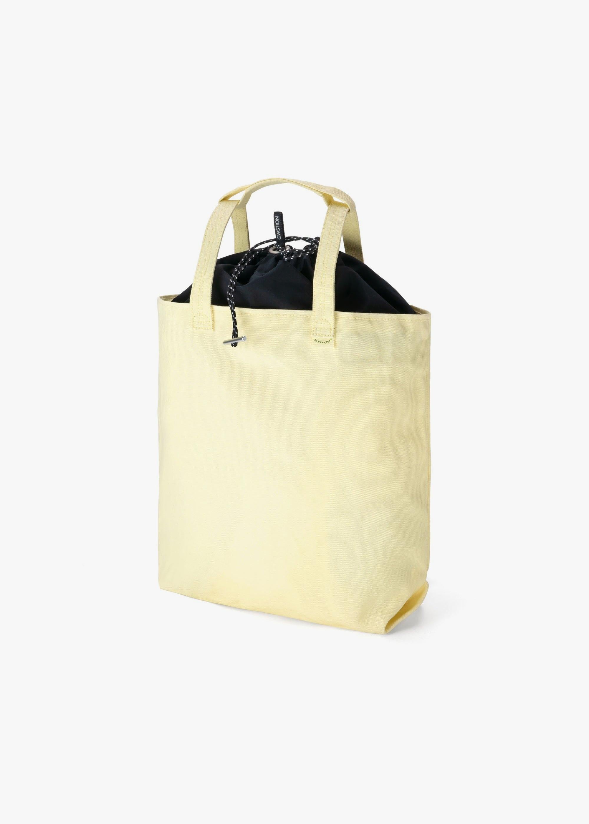 Bananatex Tote Bag Medium – Pale Yellow / Raven - QWSTION