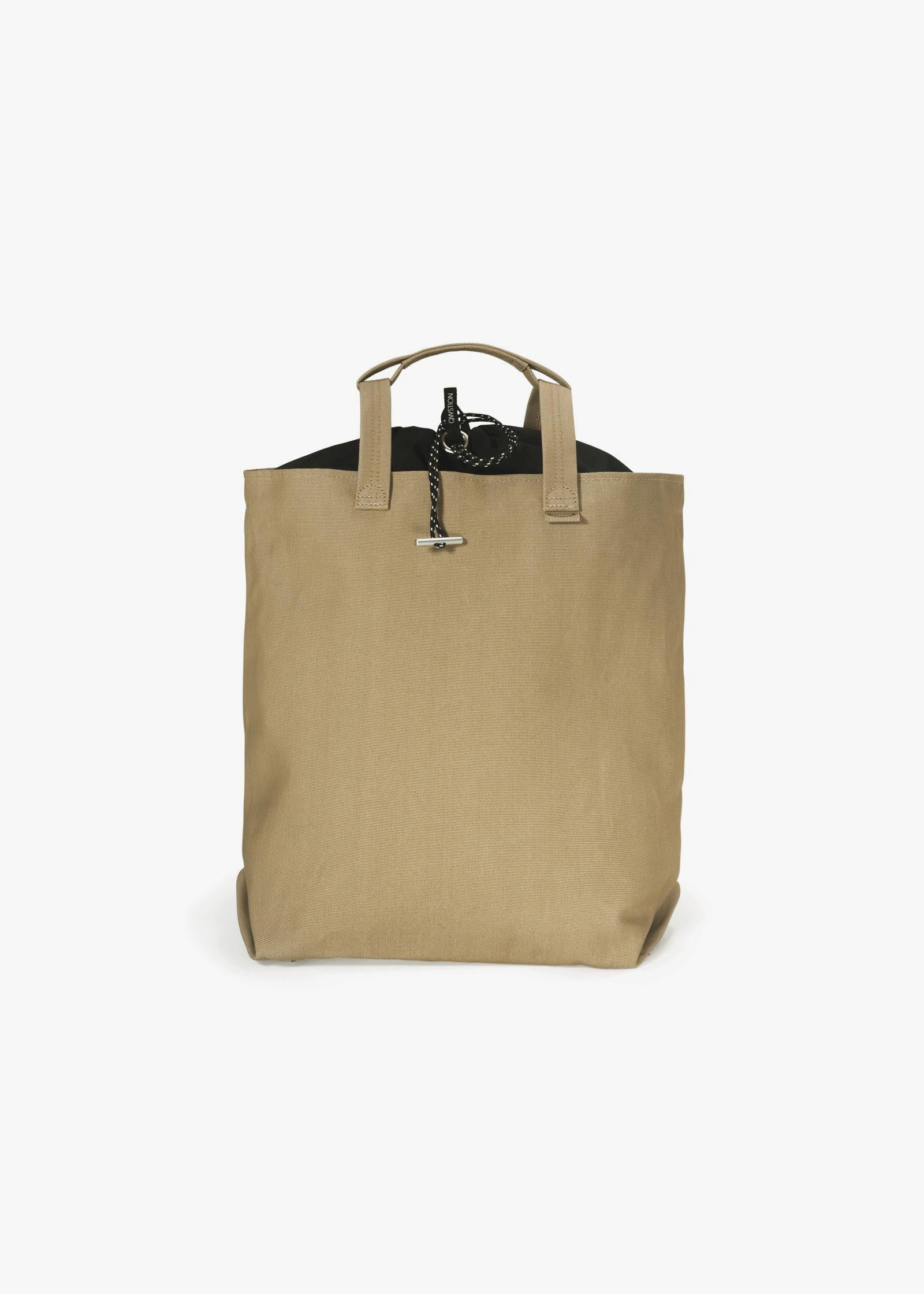 Bananatex Tote Bag Medium – Sand / Raven - QWSTION