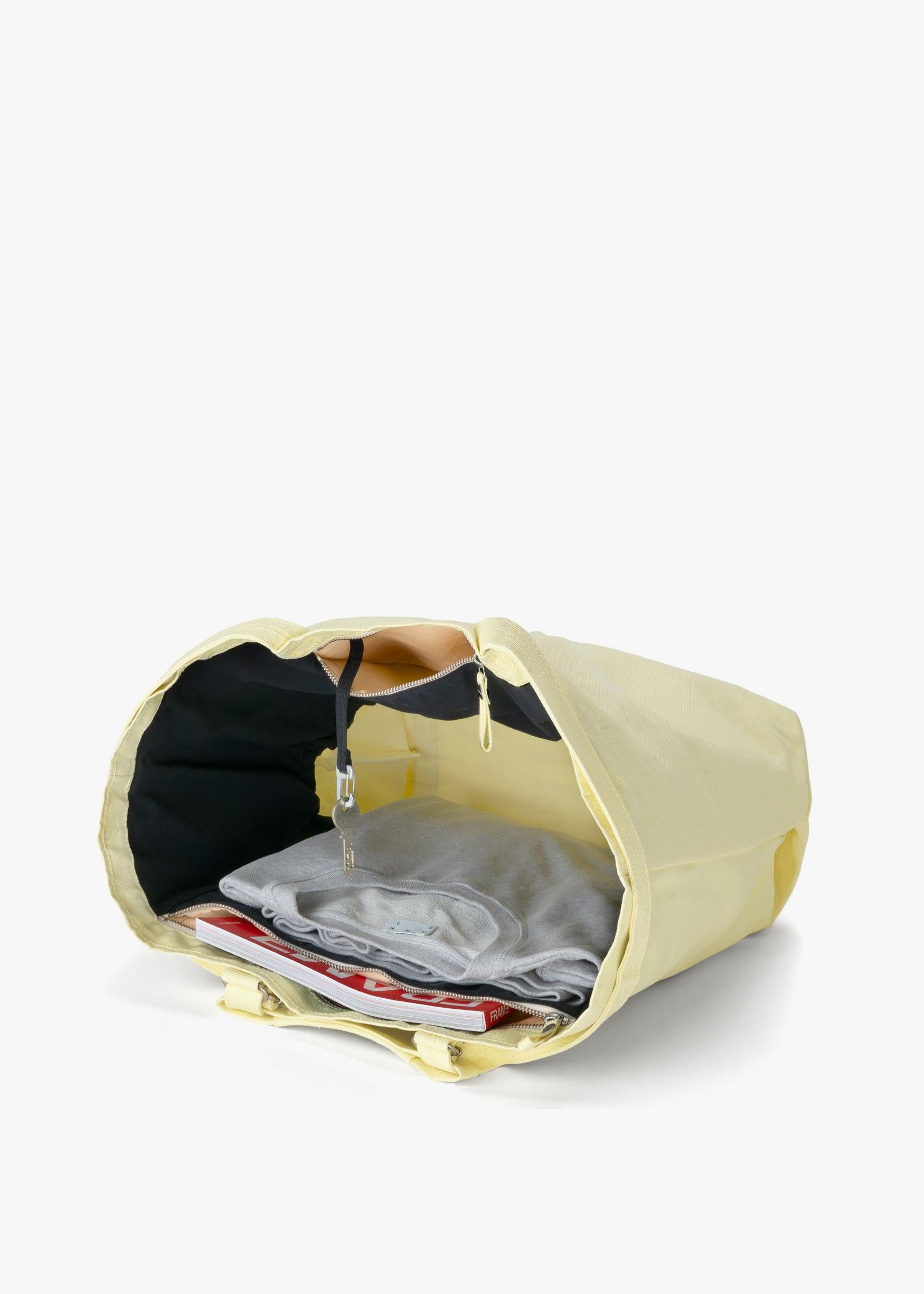 Bananatex Tote Bag XL – Pale Yellow / Raven