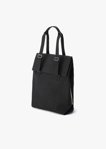 Flap Tote Medium – All Black