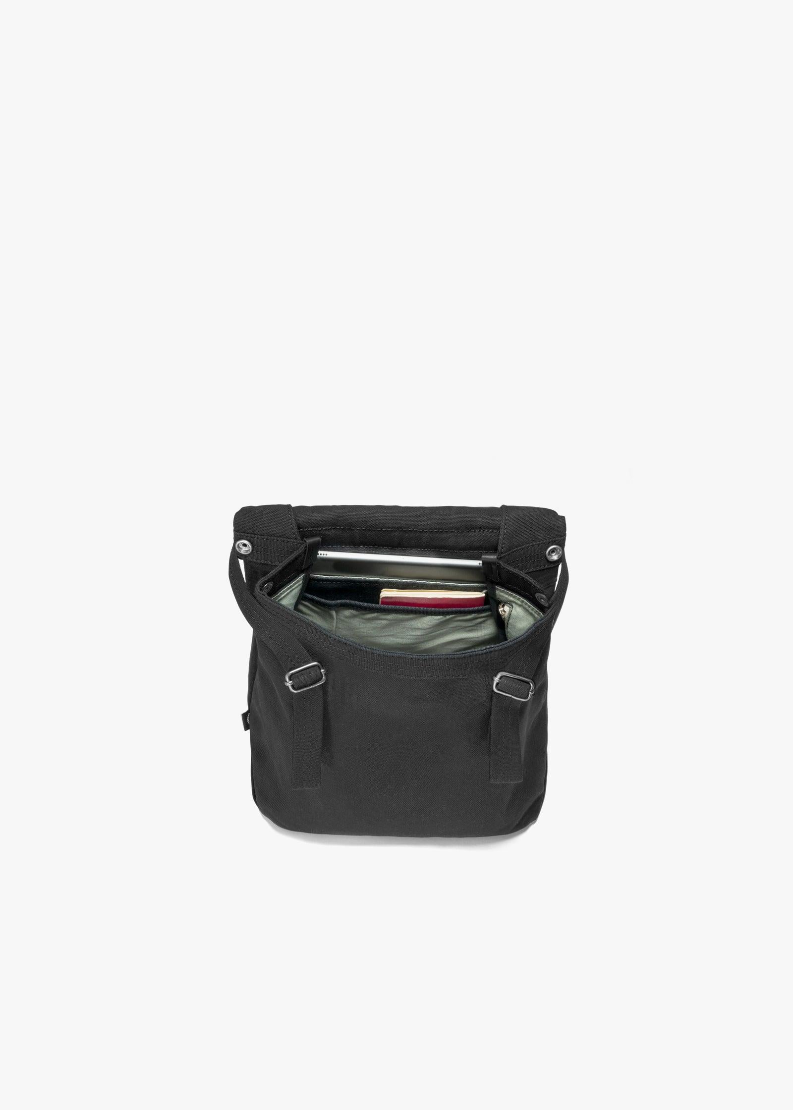 Flap Tote Small – All Black