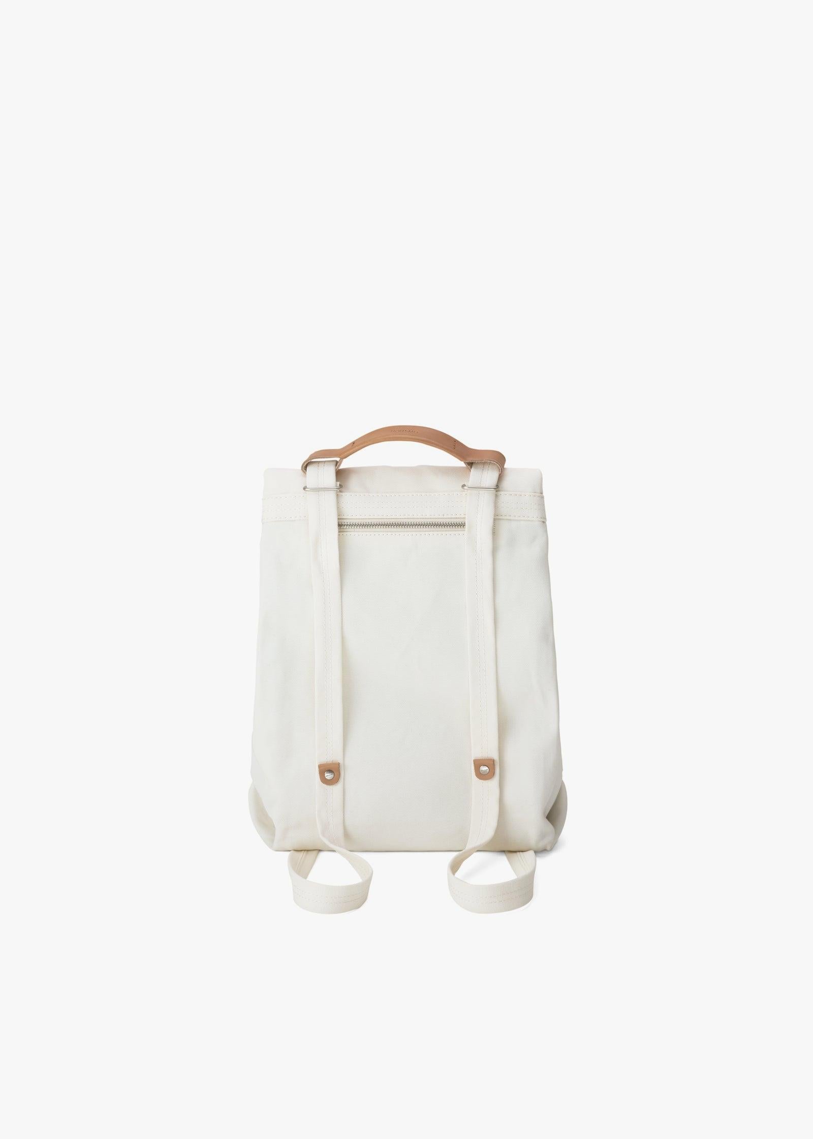 Flap Tote Small – Natural White