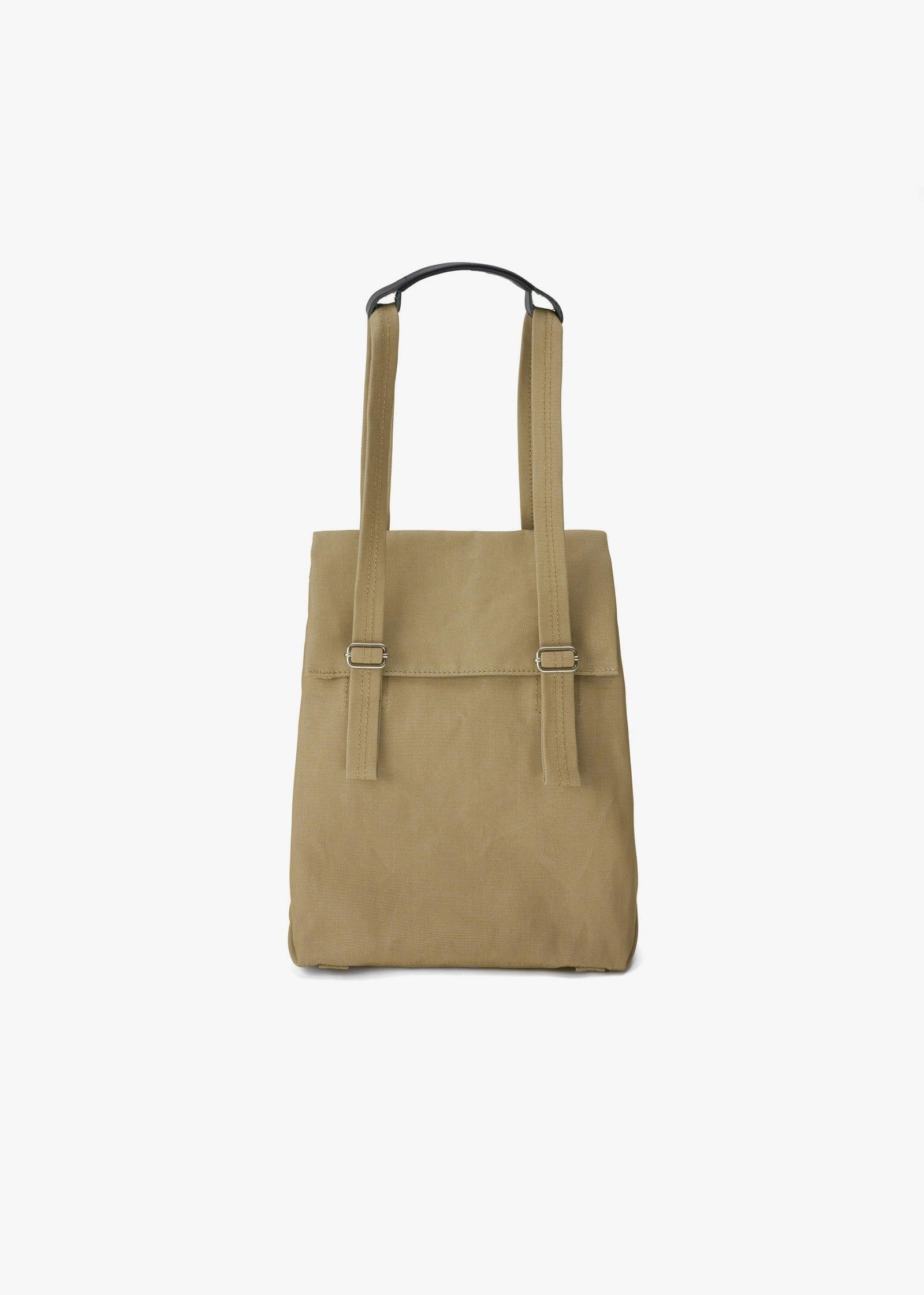 Flap Tote Small – Sand - QWSTION