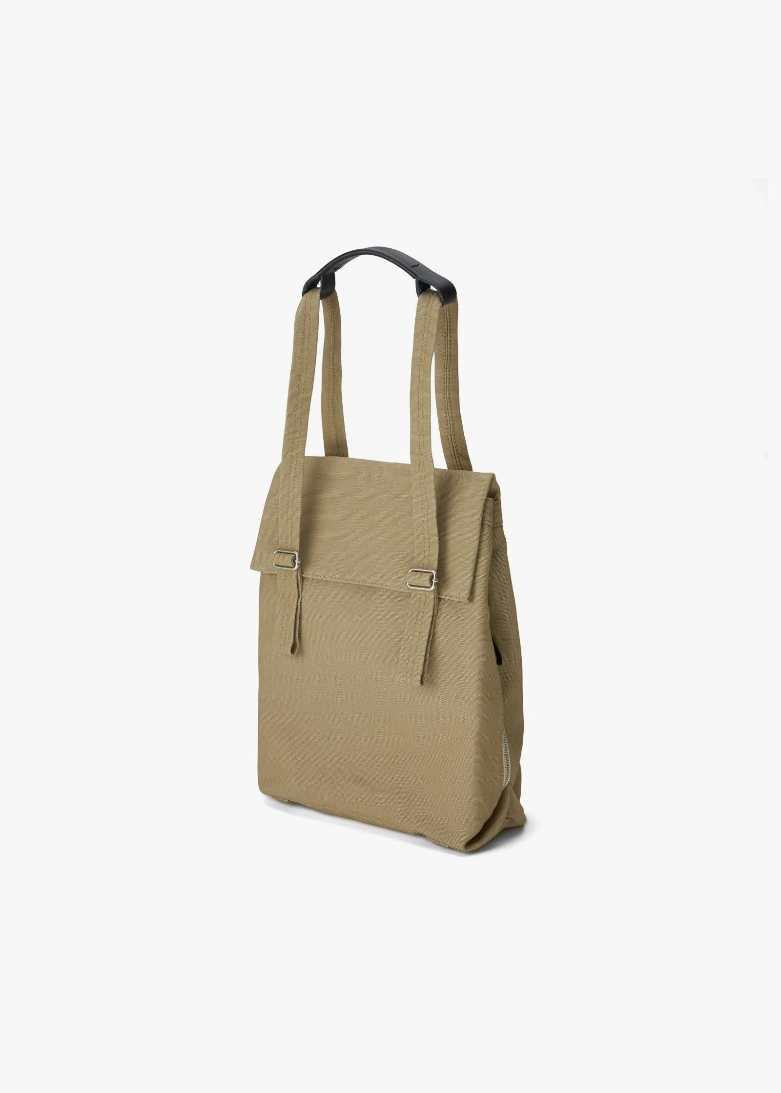 Flap Tote Small – Sand
