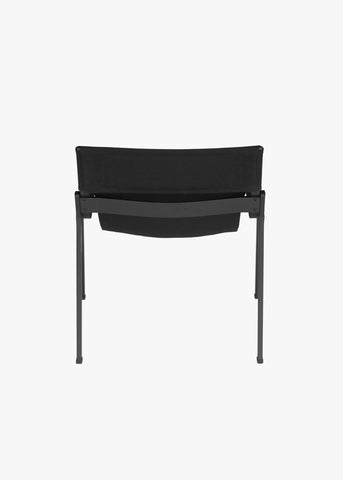 Ensō Lounge Chair – Anodized black aluminum / Black Bananatex