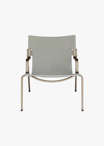 Ensō Lounge Chair – Anodized bronze aluminum / Limestone Bananatex