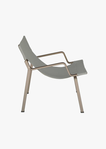 Ensō Lounge Chair – Anodized bronze aluminum / Limestone Bananatex