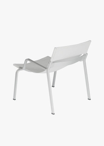 Ensō Lounge Chair – Anodized natural aluminum / Gravel Bananatex