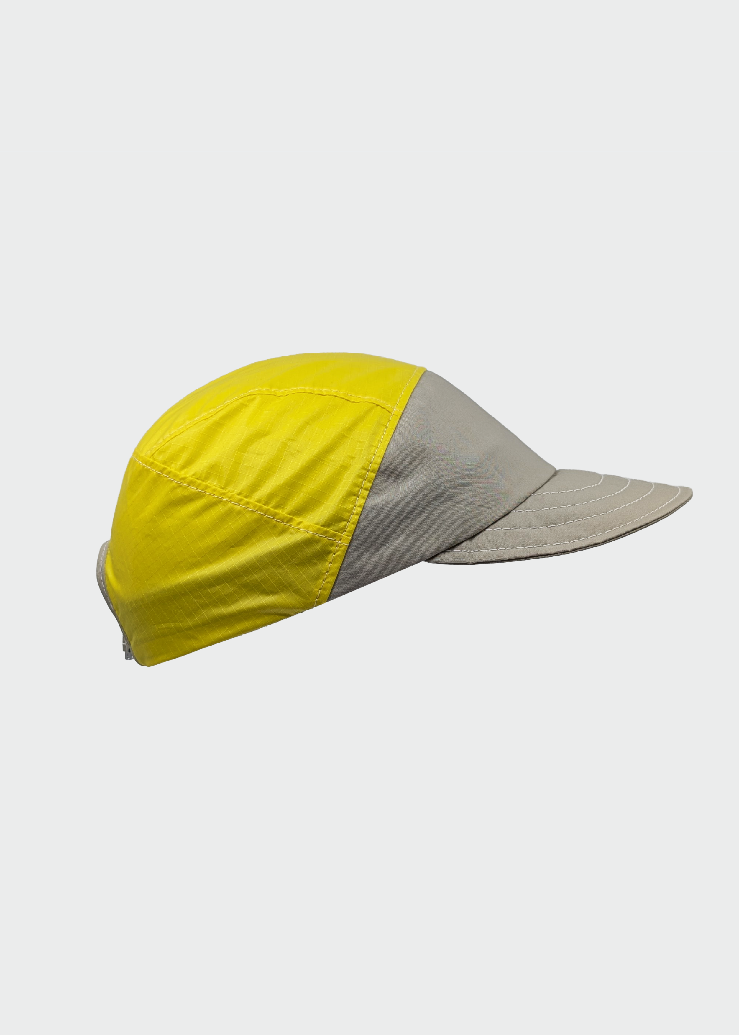 QWSTION + Akla Cap No 11 (UNIQUE PIECE) Dust/Lemon onesize