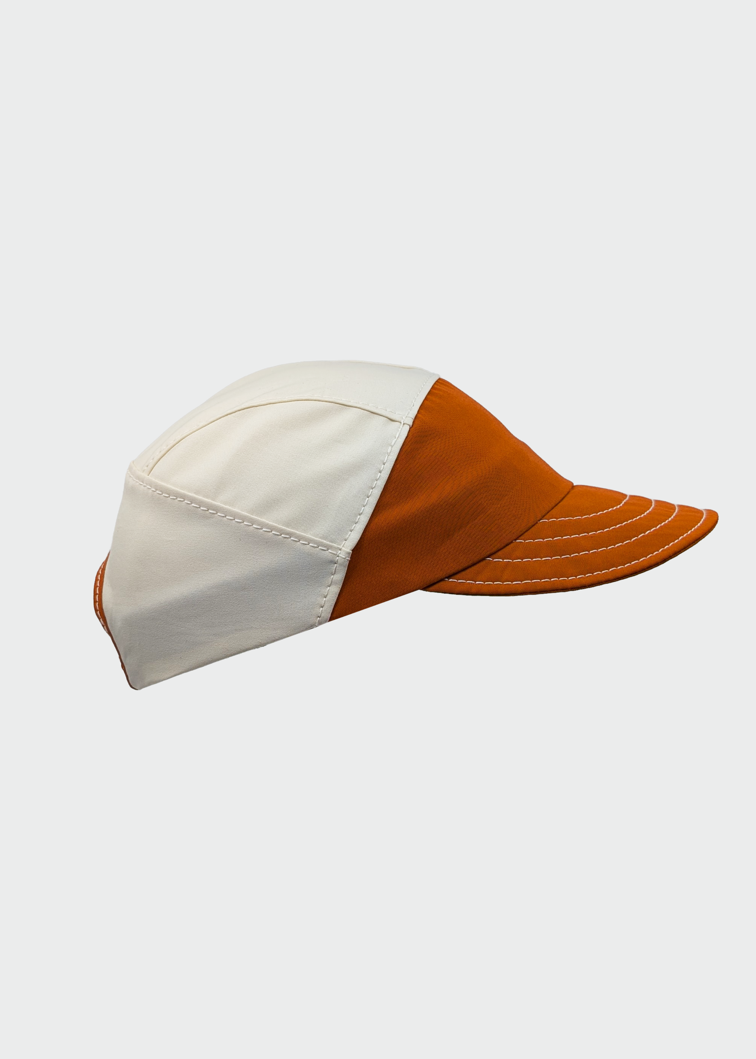 QWSTION + Akla Cap No 12 (UNIQUE PIECE) Orange/Natural White onesize