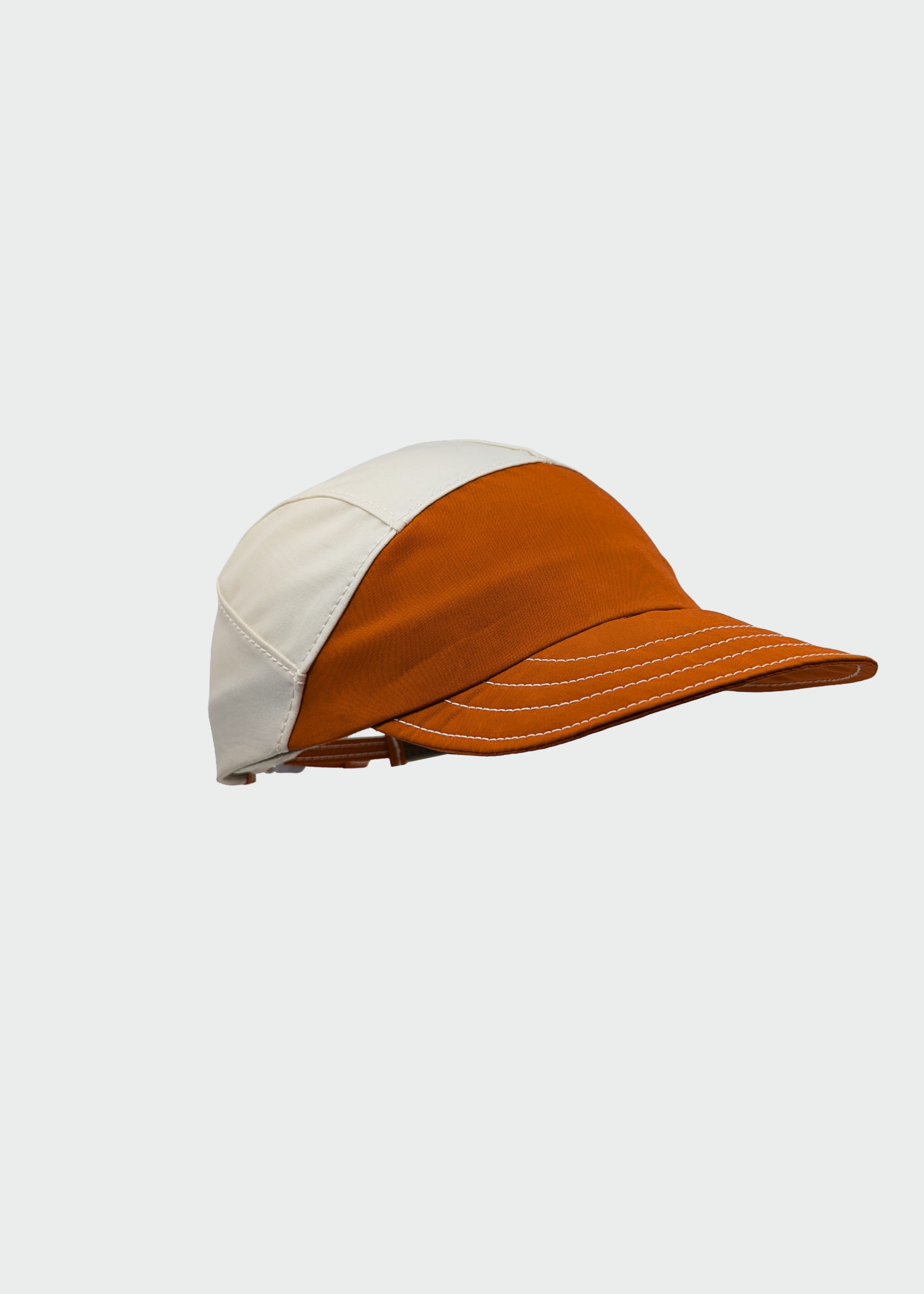 QWSTION + Akla Cap No 12 (UNIQUE PIECE) Orange/Natural White onesize
