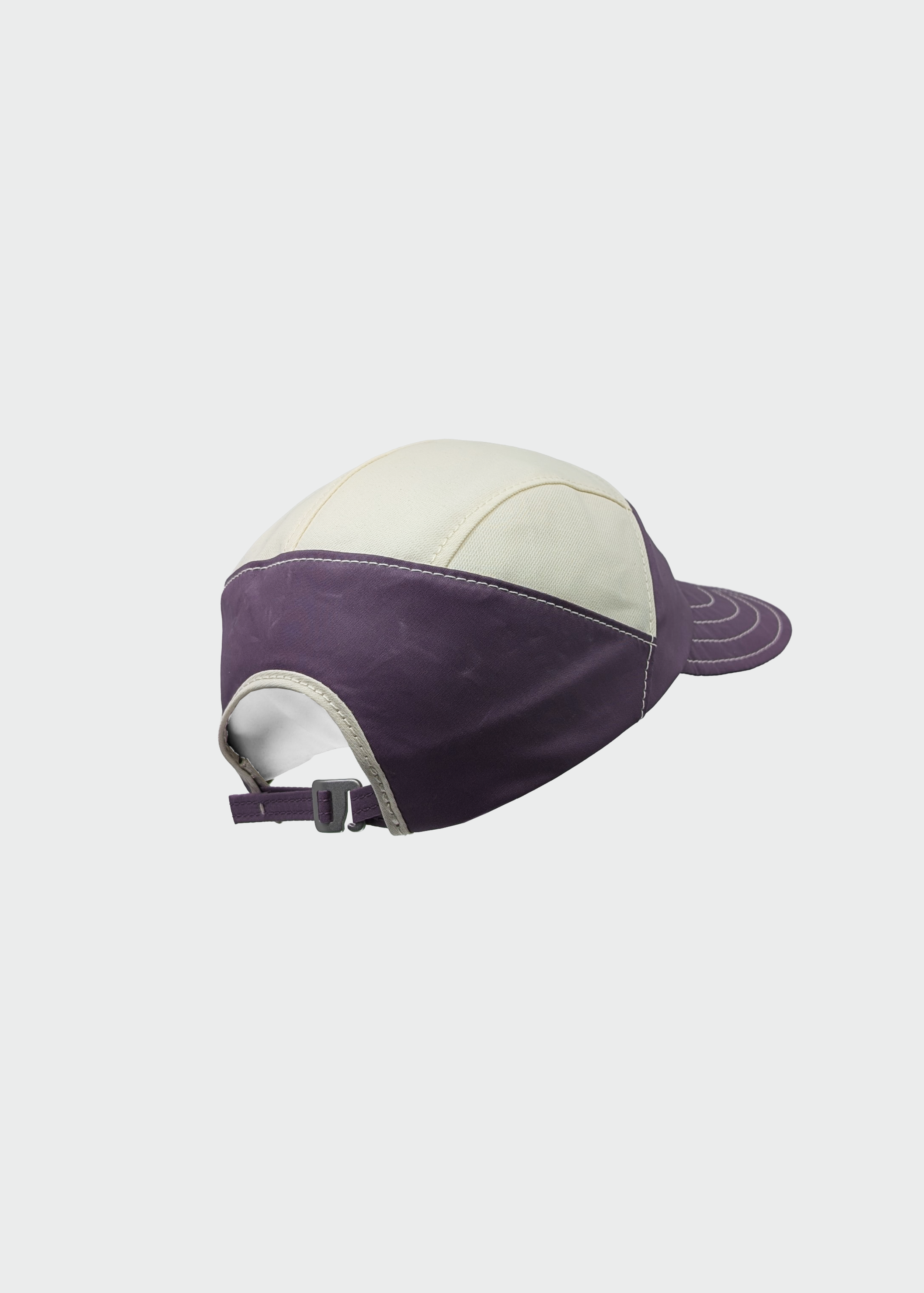 QWSTION + Akla Cap No 15 (UNIQUE PIECE) Waxed Grape/Natural White onesize