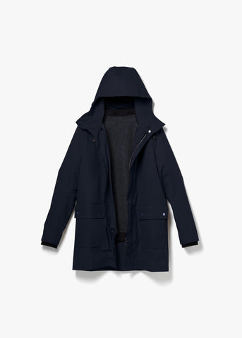 All Weather Coat – Organic Navy S