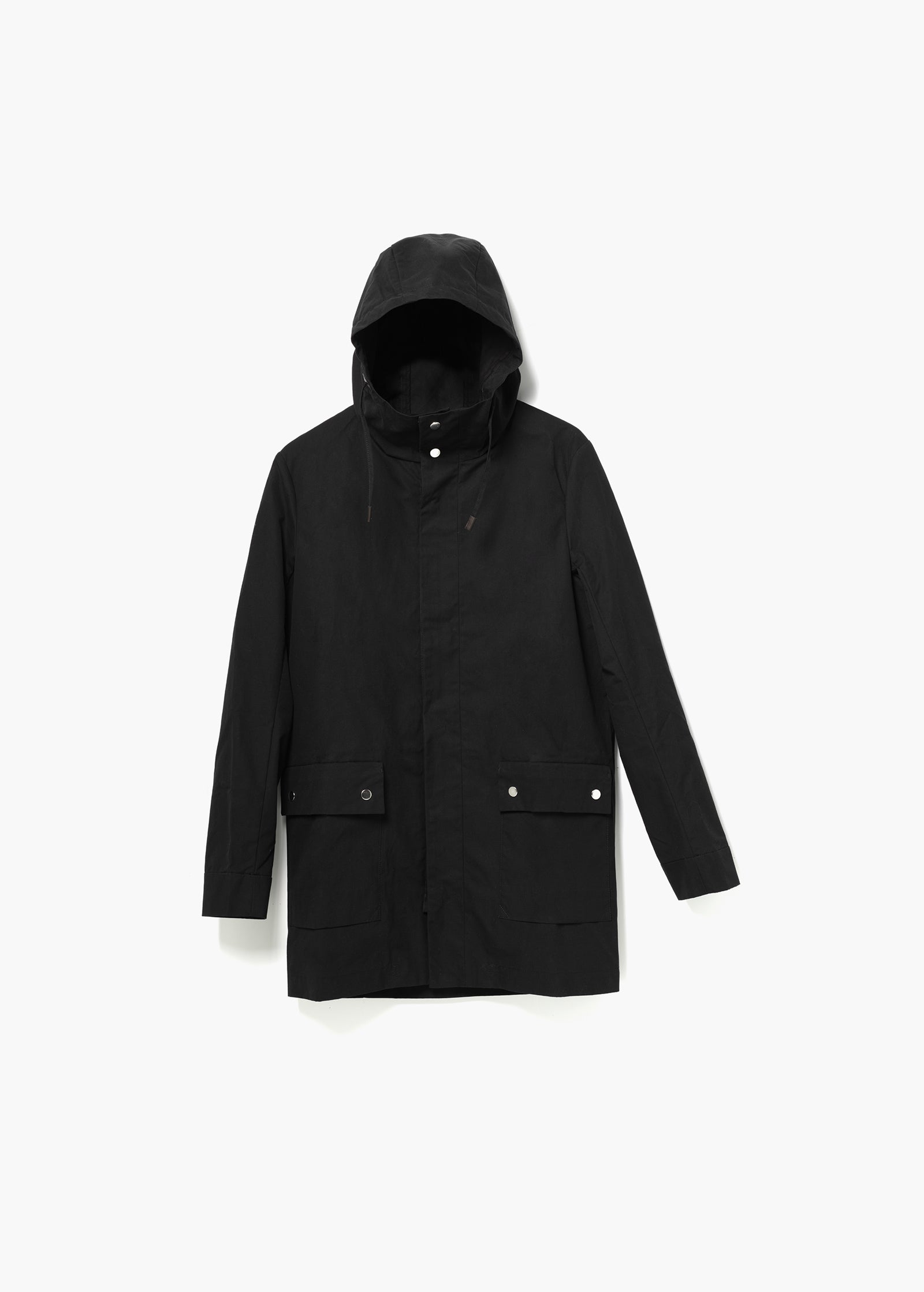 All Weather Coat – Organic Black XXL - QWSTION