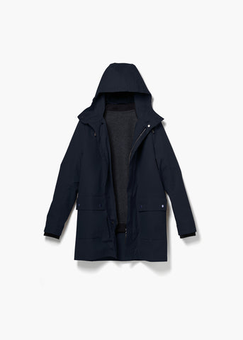 All Weather Coat – Organic Navy XS