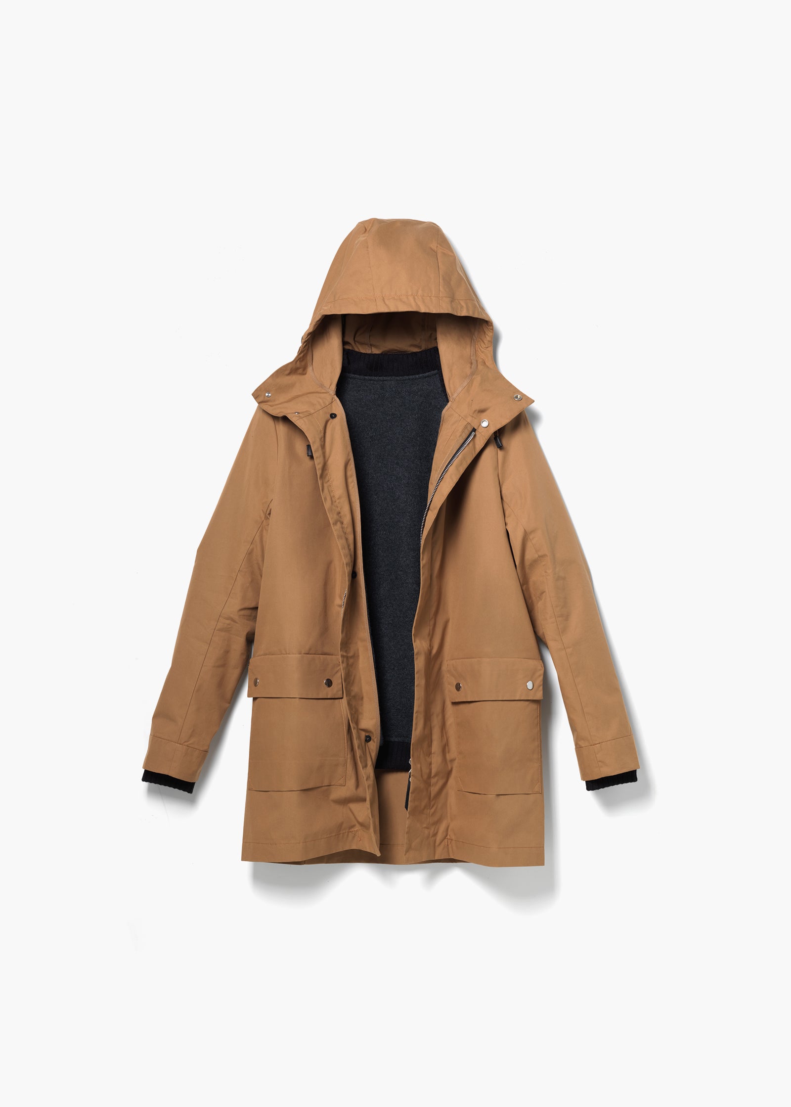All Weather Coat – Organic Sand XL - QWSTION