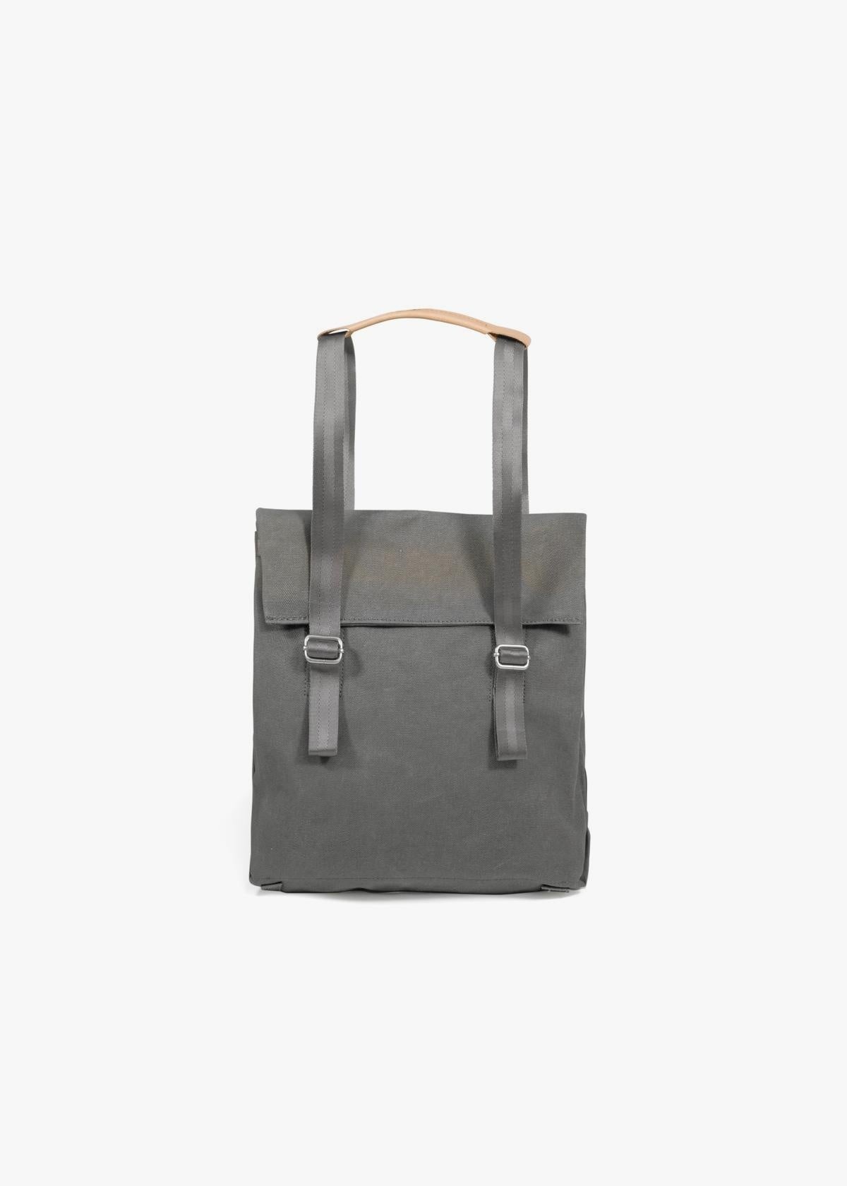 Small Tote (B Quality) – Organic Washed Grey - QWSTION