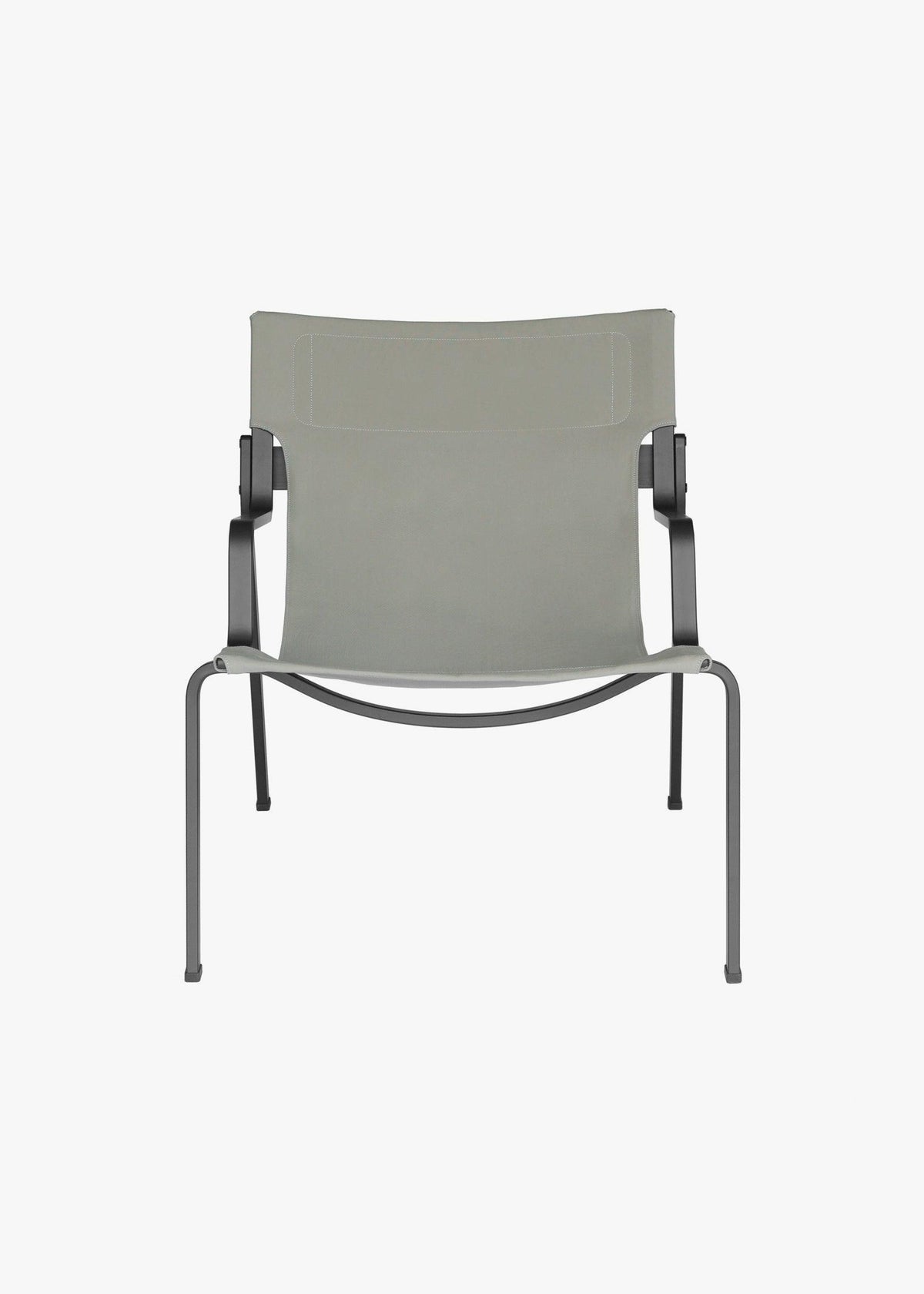 Ensō Lounge Chair – Anodized black aluminum / Limestone Bananatex ...