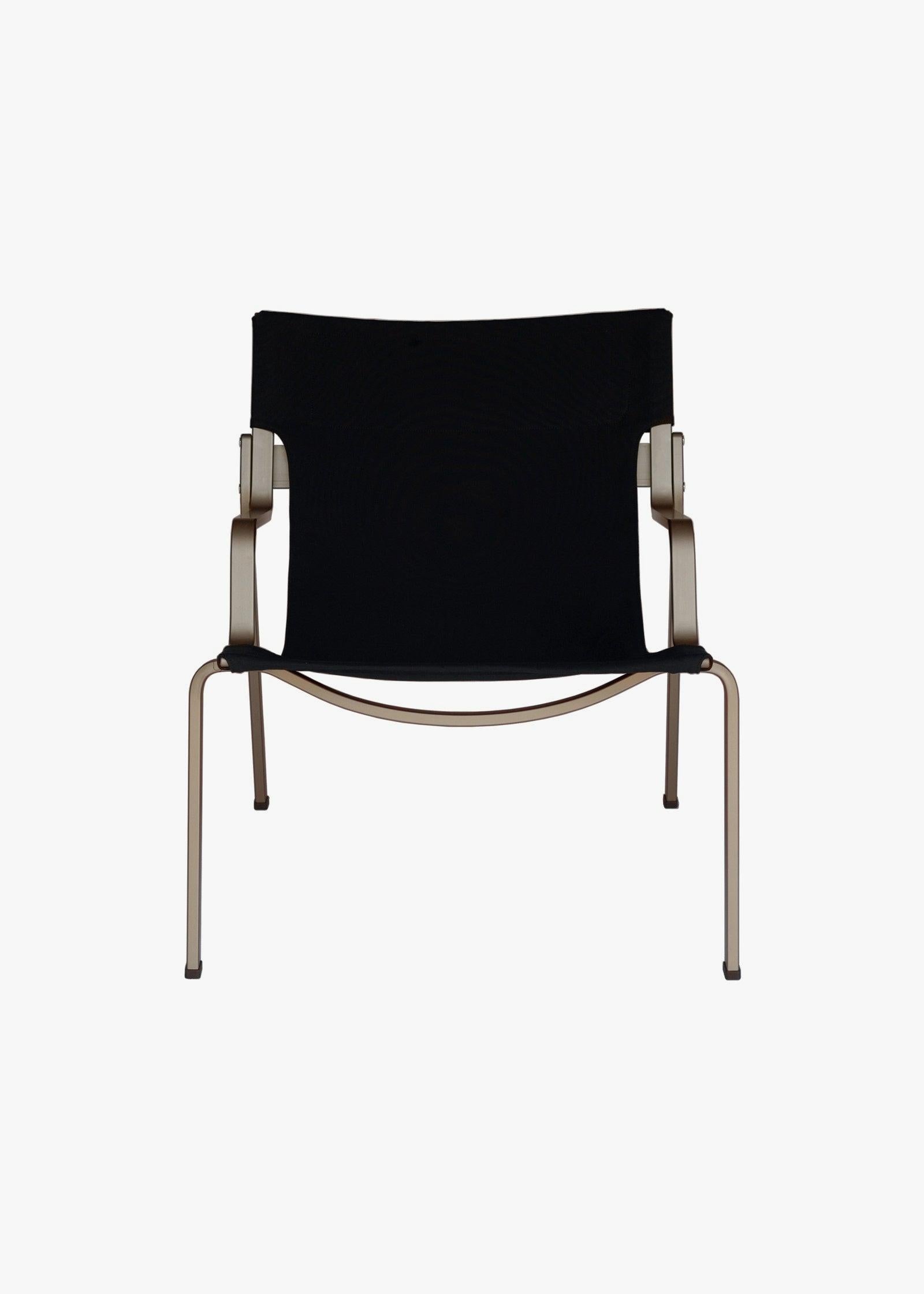 Ensō Lounge Chair – Anodized bronze aluminum / Black Bananatex - QWSTION