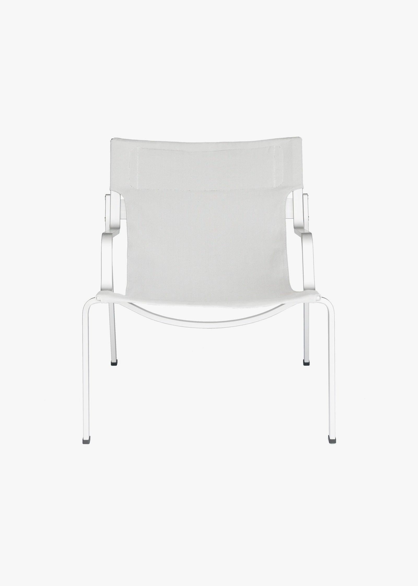 Ensō Lounge Chair – Anodized natural aluminum / Gravel Bananatex - QWSTION